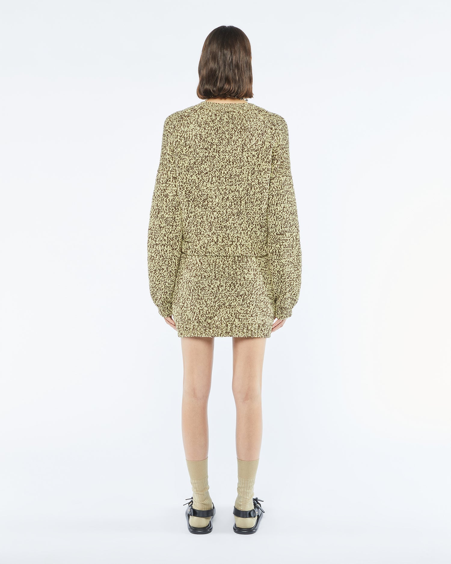 Womens | Juana Mouline Mini Skirt | Graphic Lime