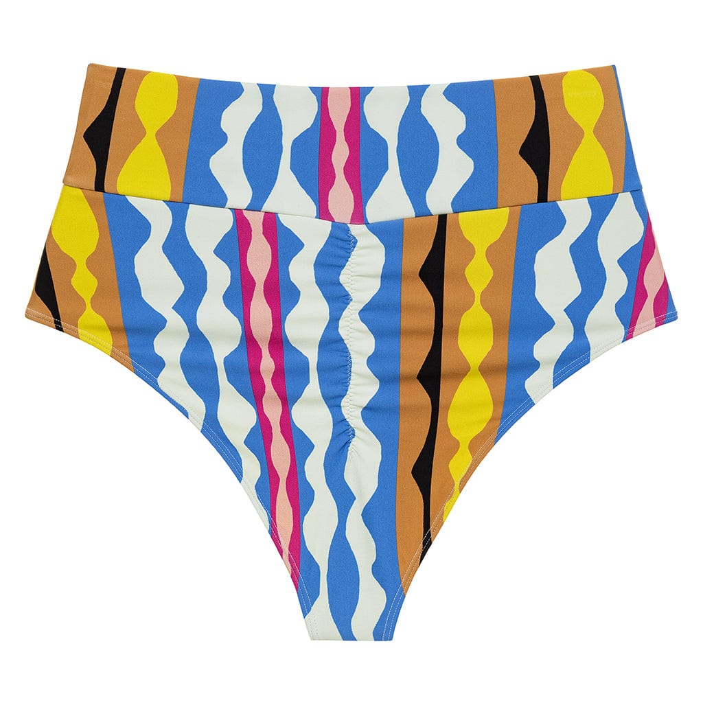 Added Coverage High Rise Bikini Bottom | Abstract