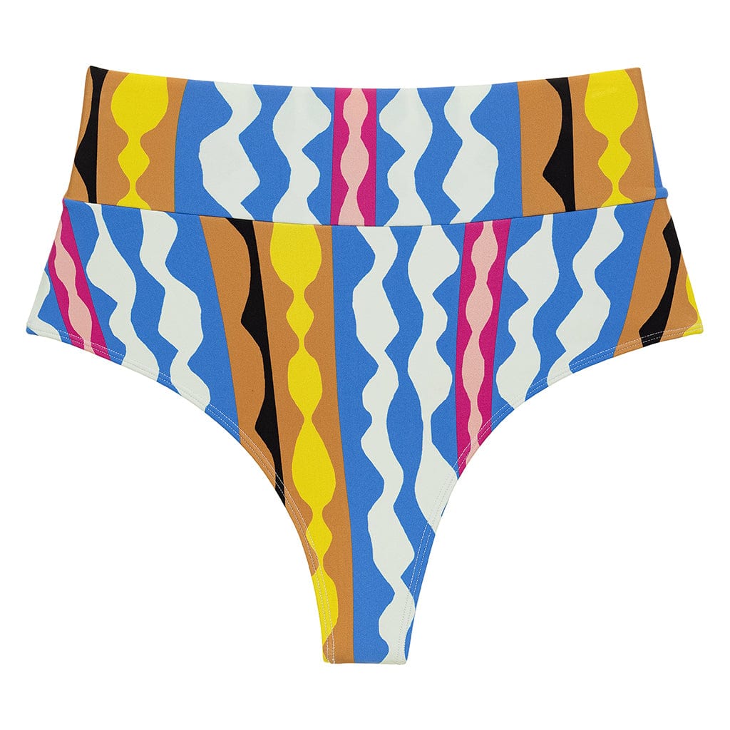 Added Coverage High Rise Bikini Bottom | Abstract