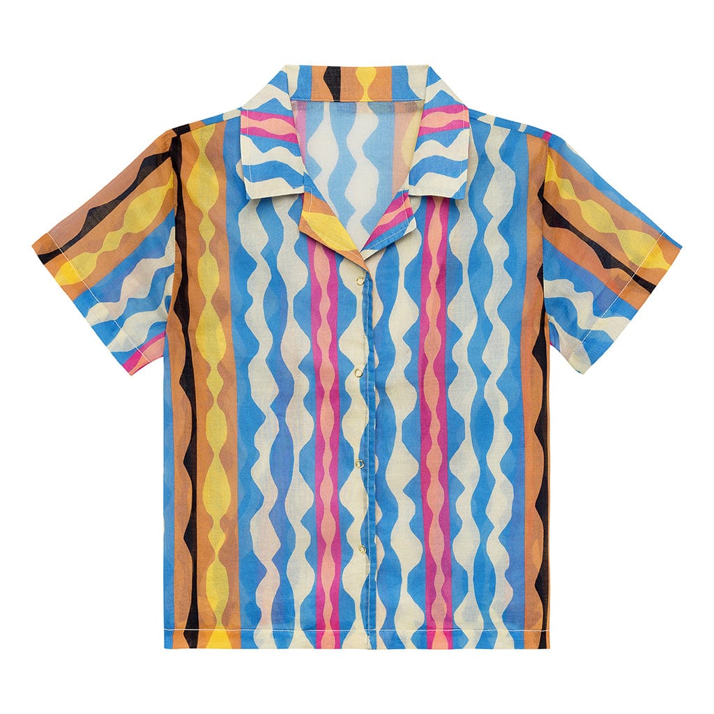 Mini Button Down Shirt | Abstract