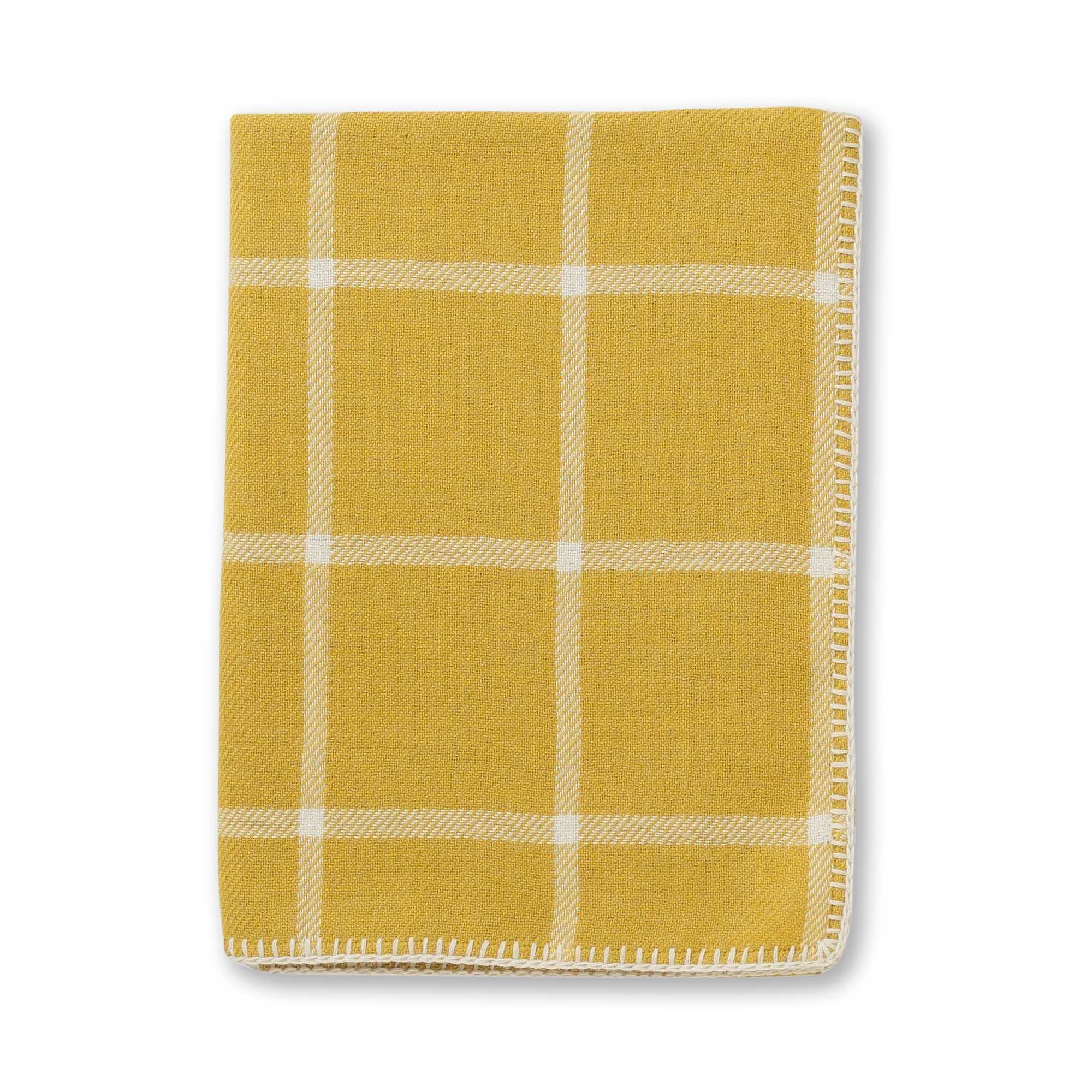 Graydon Throw | French Yellow / Ivory