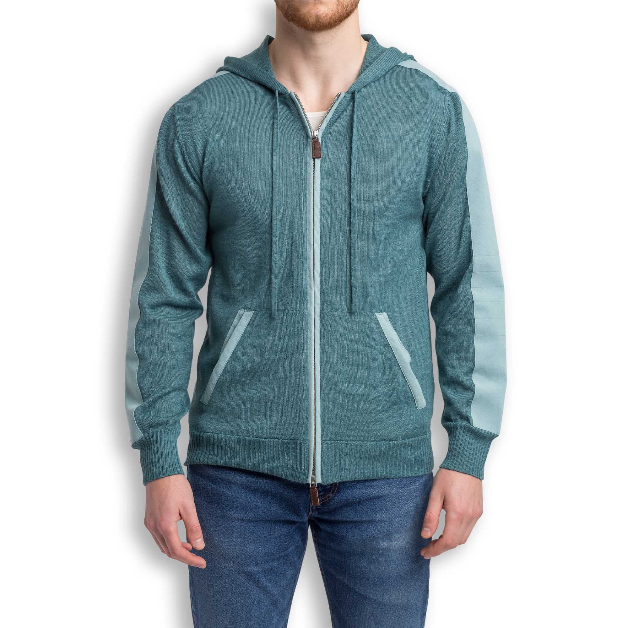 Damien Hoodie for Men | Teal
