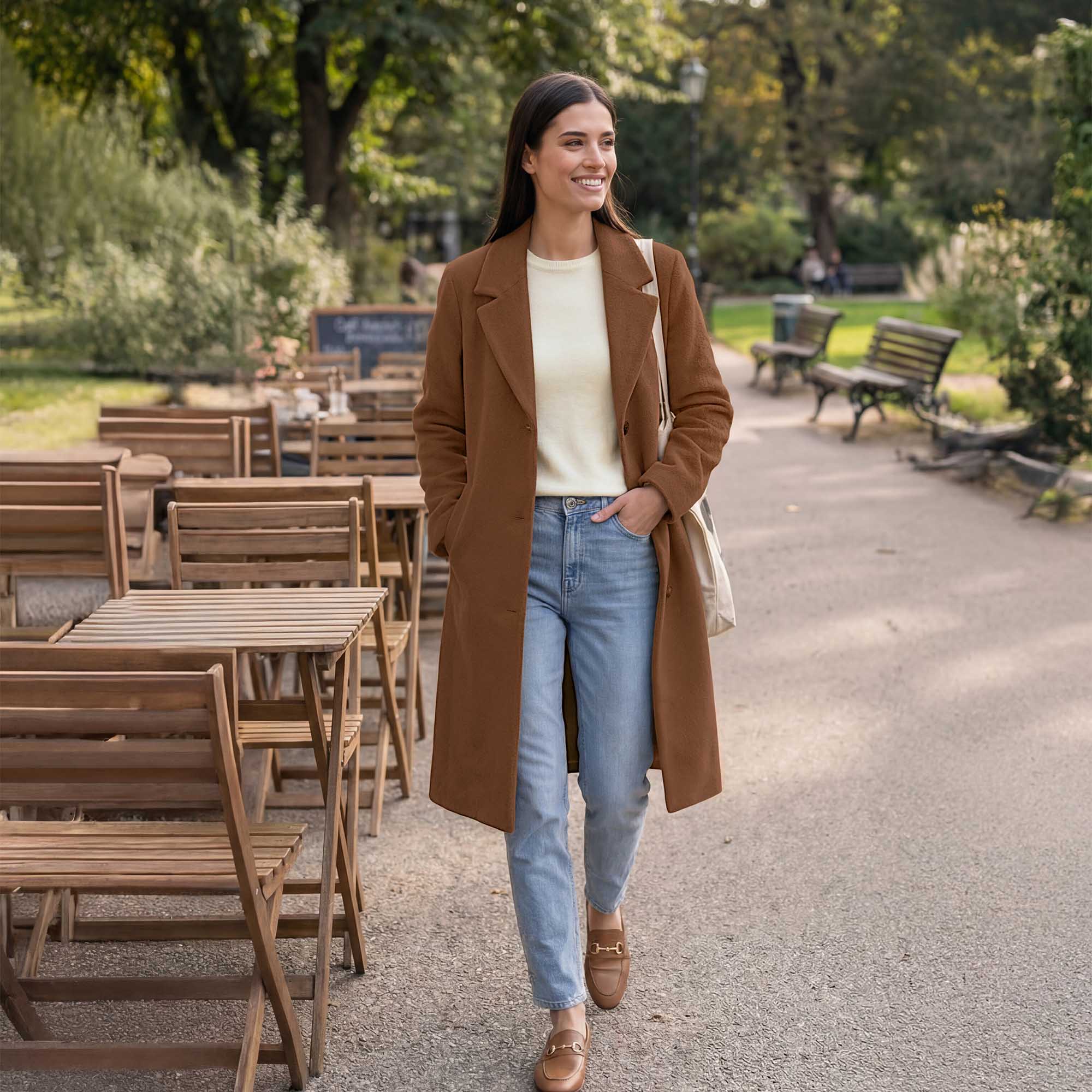 Women | Samira Coat | Camel