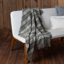 Wellington Throw | Forest Green / Grey