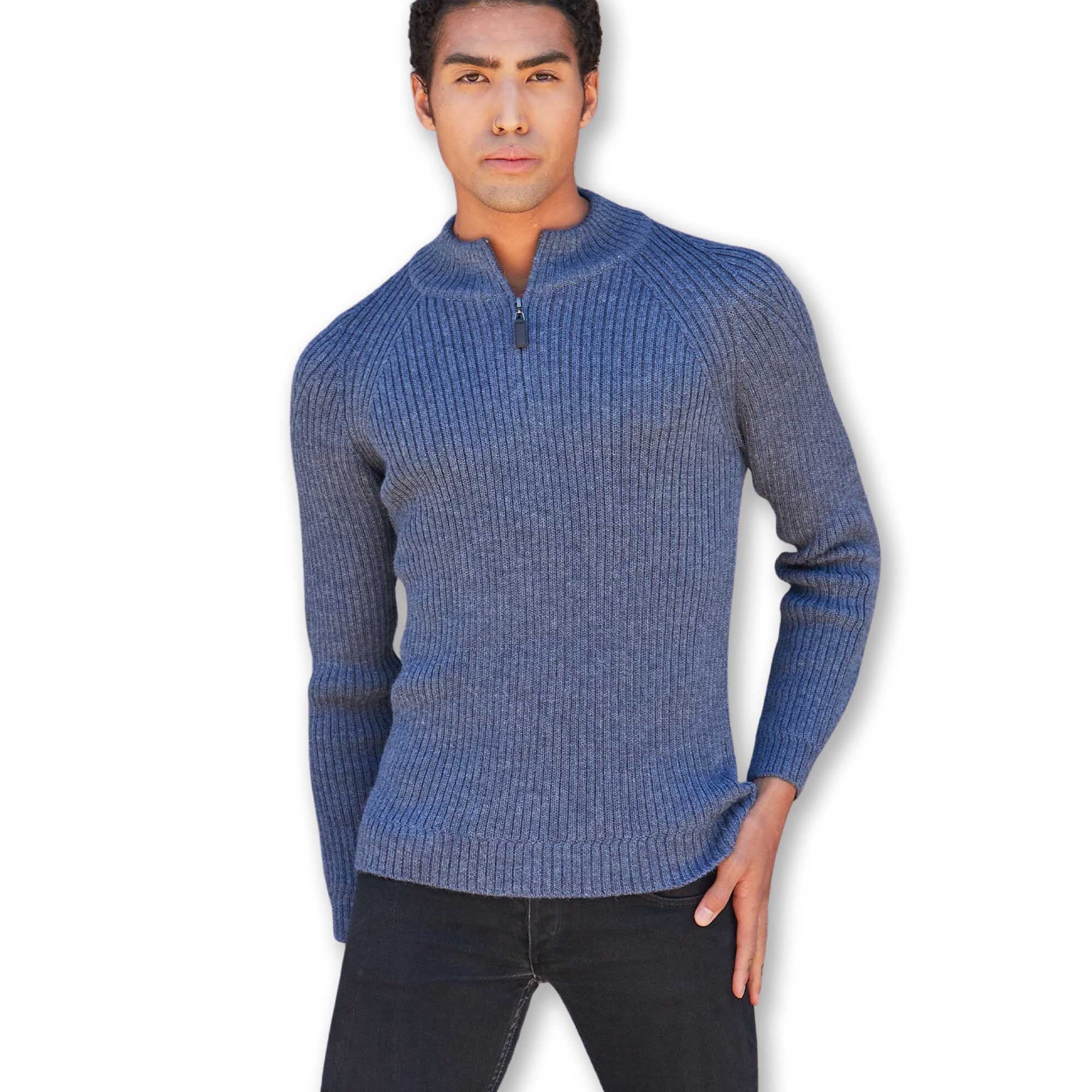 Men | Leo Sweater | Denim Blue