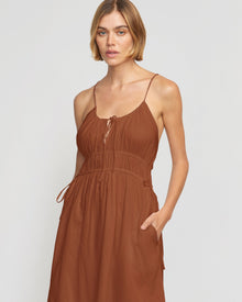 Joanna | Alessandra Sculpted Cinched-Waist Dress in Size Small