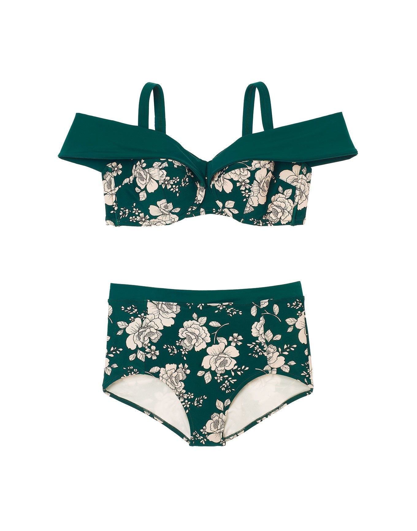 Adore Me Baylie in color Outlined Roses C01 and shape bikini