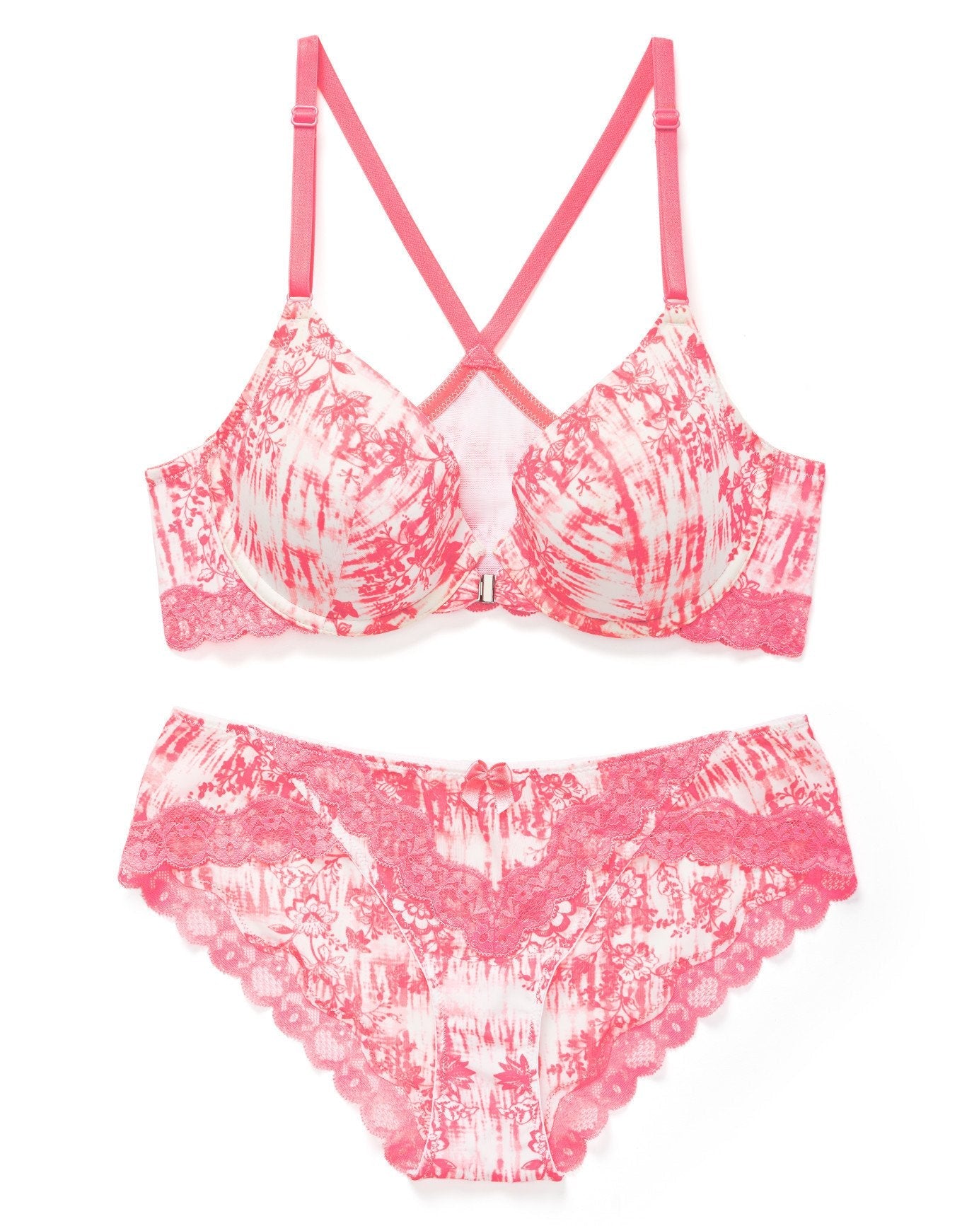 Adore Me Anais in color Shibori Floral C02 and shape demi