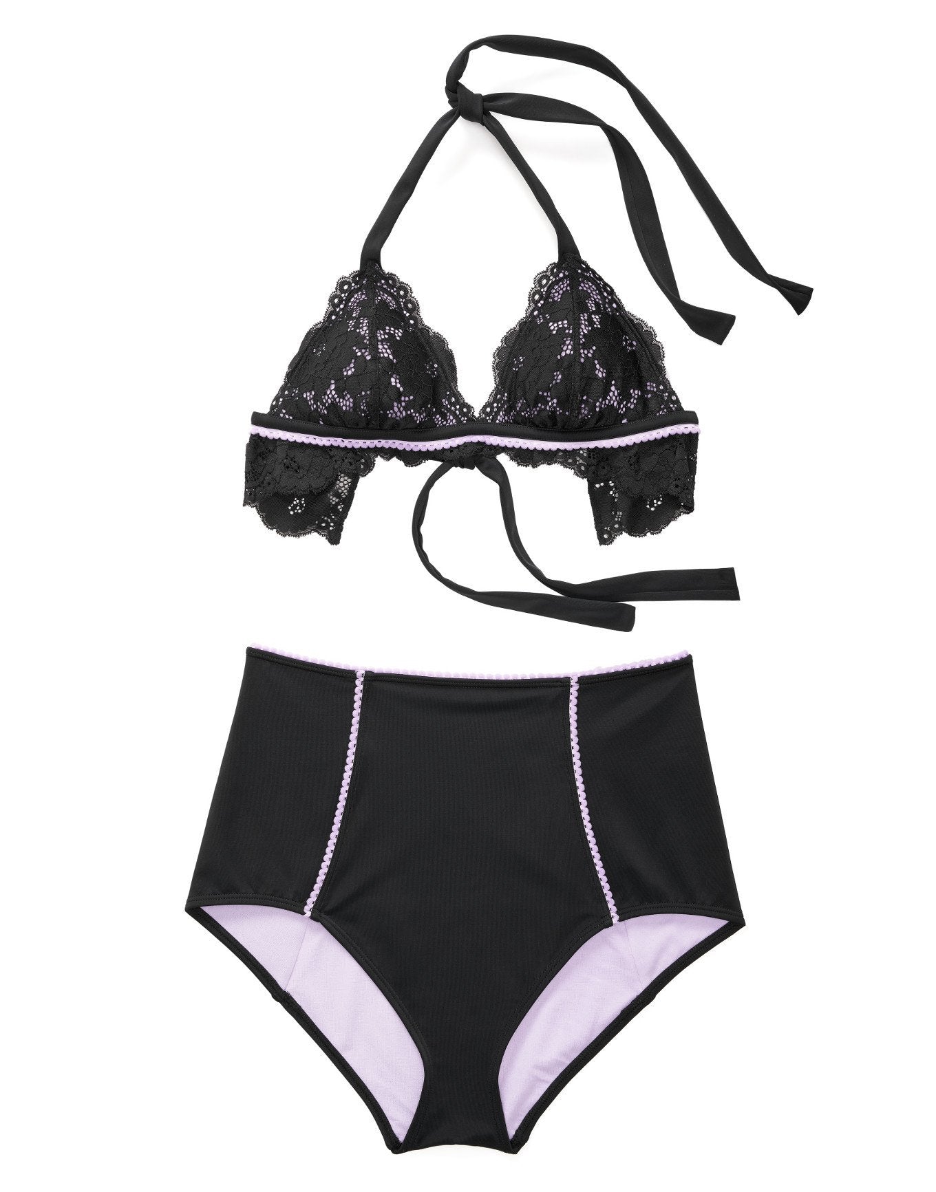 Adore Me Padula in color Jet Black and shape two piece