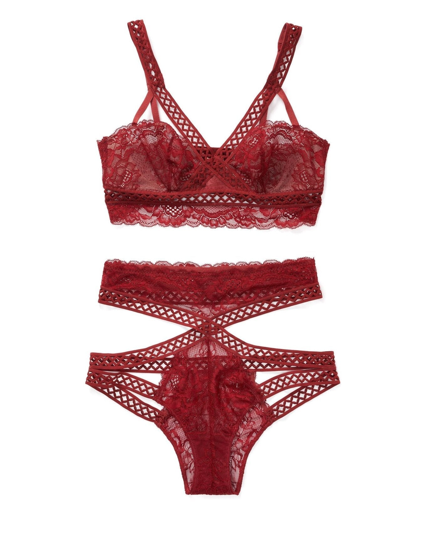 Adore Me Verana in color Biking Red and shape balconette