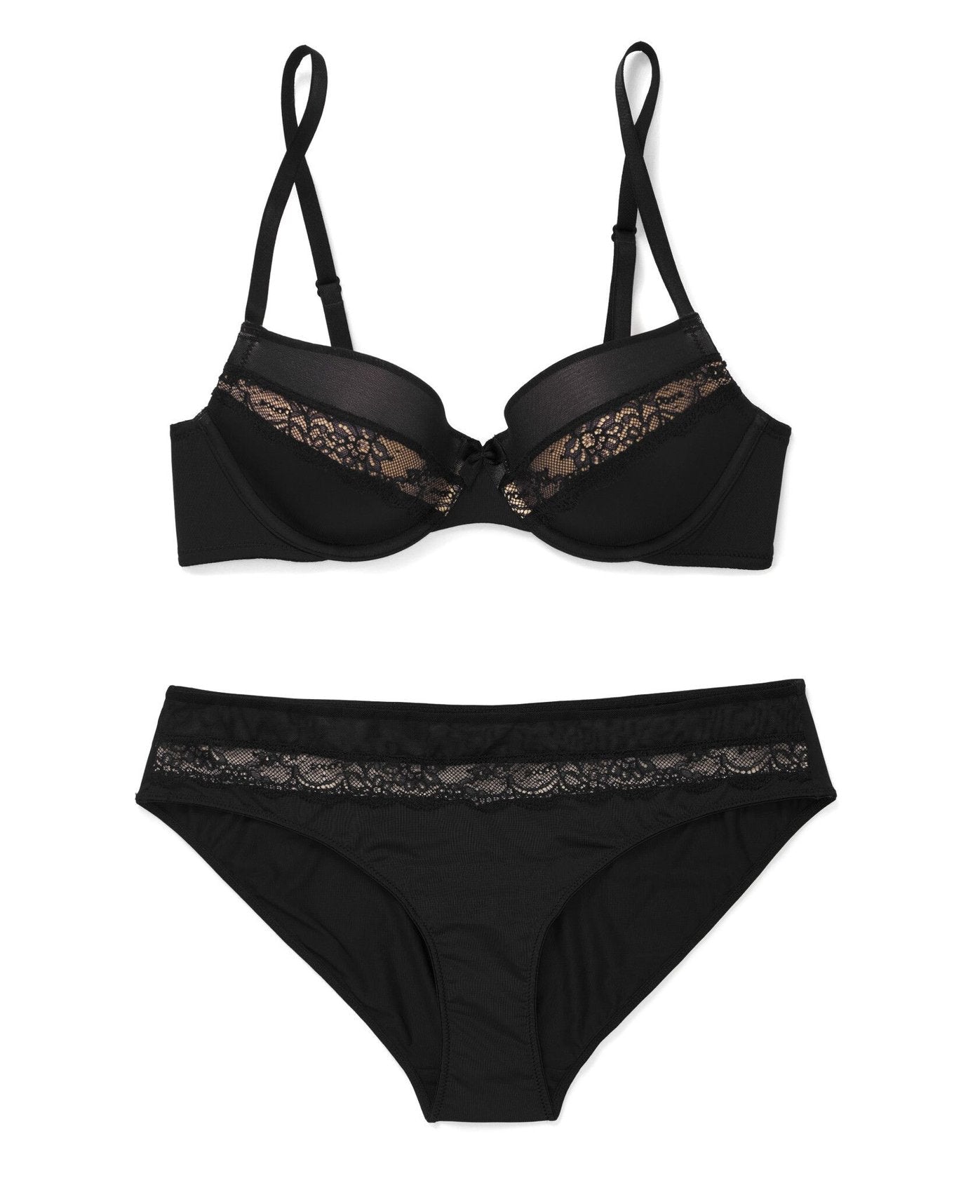 Adore Me Andrelisa in color Jet Black and shape balconette