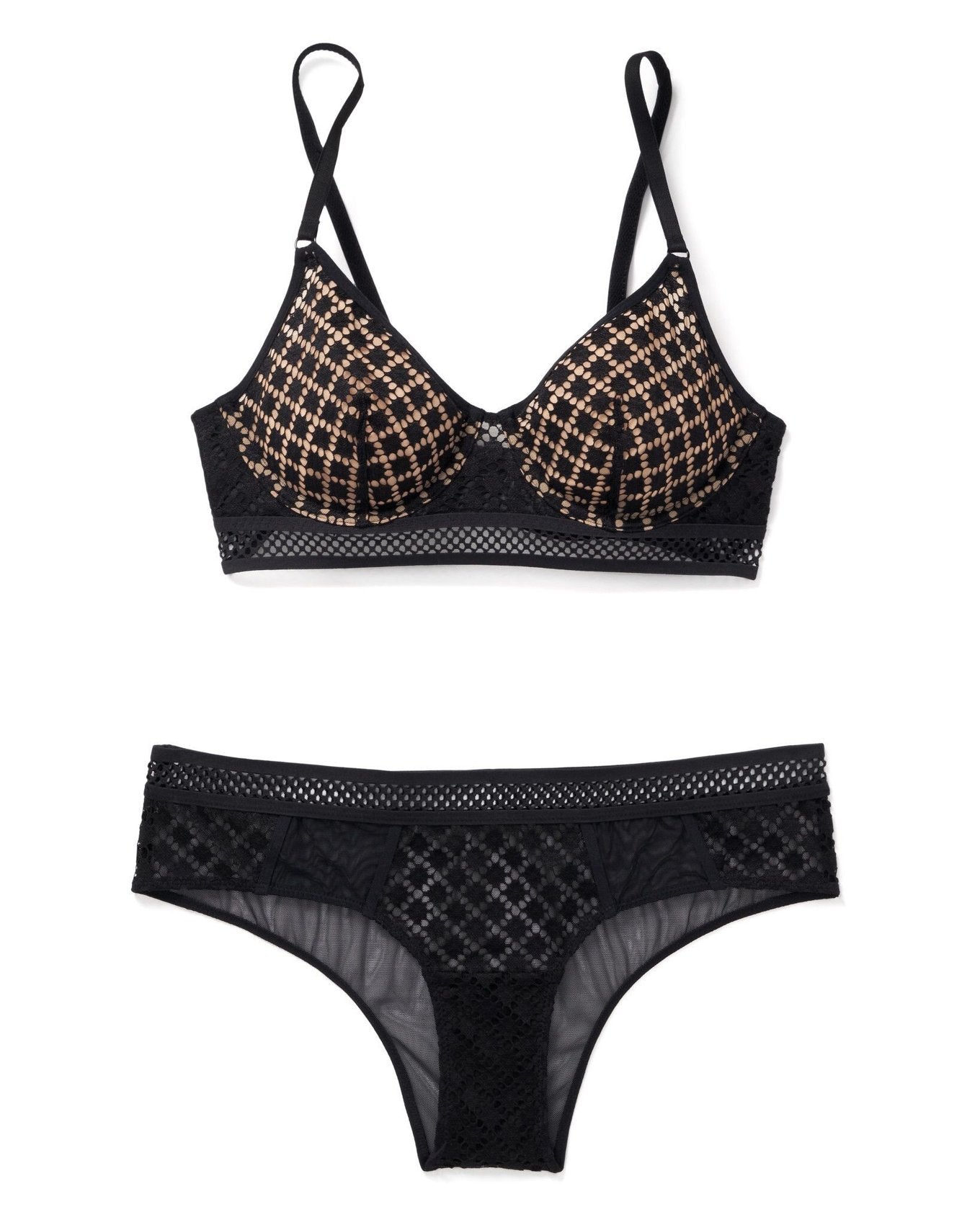 Adore Me Tatum in color Jet Black and shape full coverage