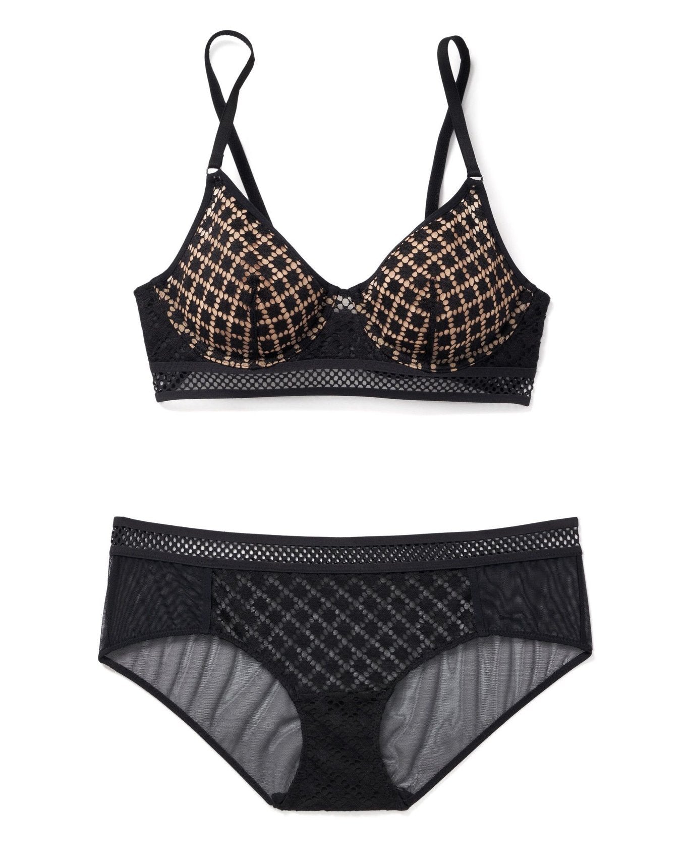 Adore Me Tatum in color Jet Black and shape full coverage