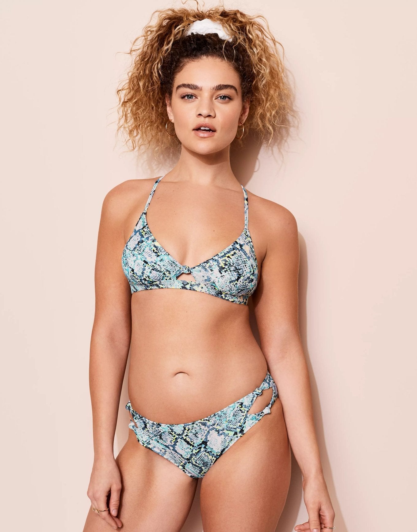 Adore Me Averie in color Python C02 and shape two piece