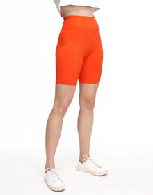 Adore Me Cali Biker Short Everyday Activewear Biker Short in color Orange.com and shape short