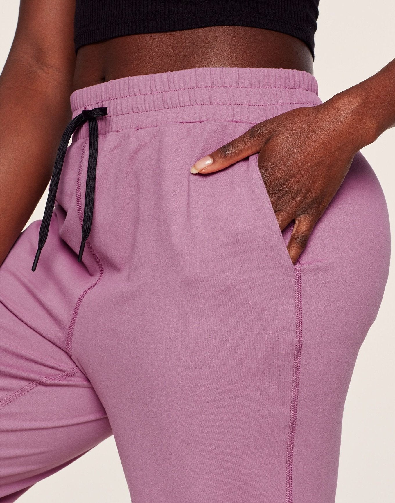 Adore Me Francisca Casual Everyday Jogger in color Walkpop_Plum Pie and shape jogger