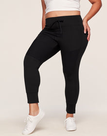 Adore Me Amieka Rib Detail Fashion Jogger in color Walkpop_Noir and shape jogger