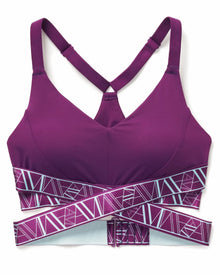 Adore Me Maven Medium-Impact Sports Bra in color Graphic AM Logo C01 and shape sports bra