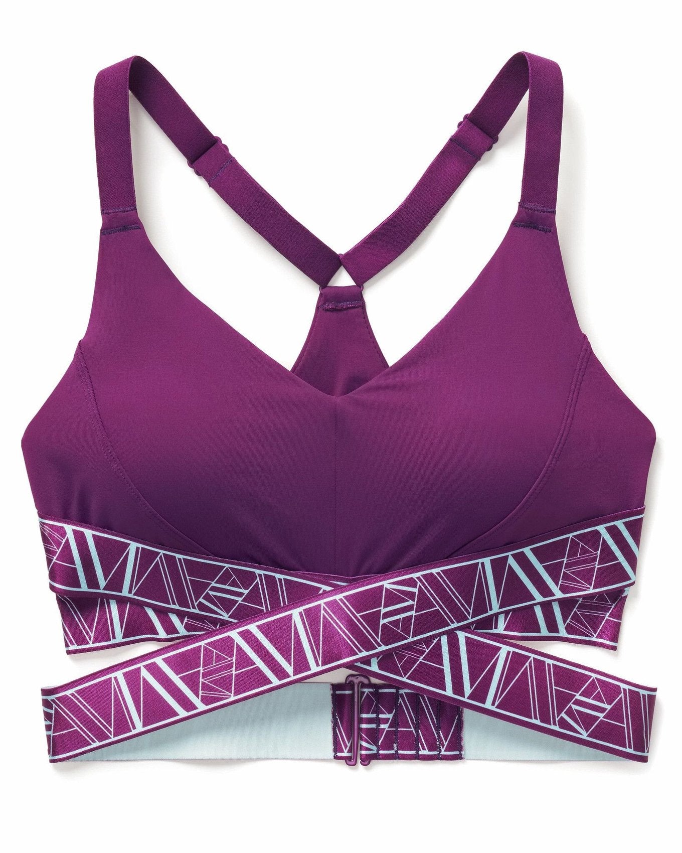 Adore Me Maven Medium-Impact Sports Bra in color Graphic AM Logo C01 and shape sports bra