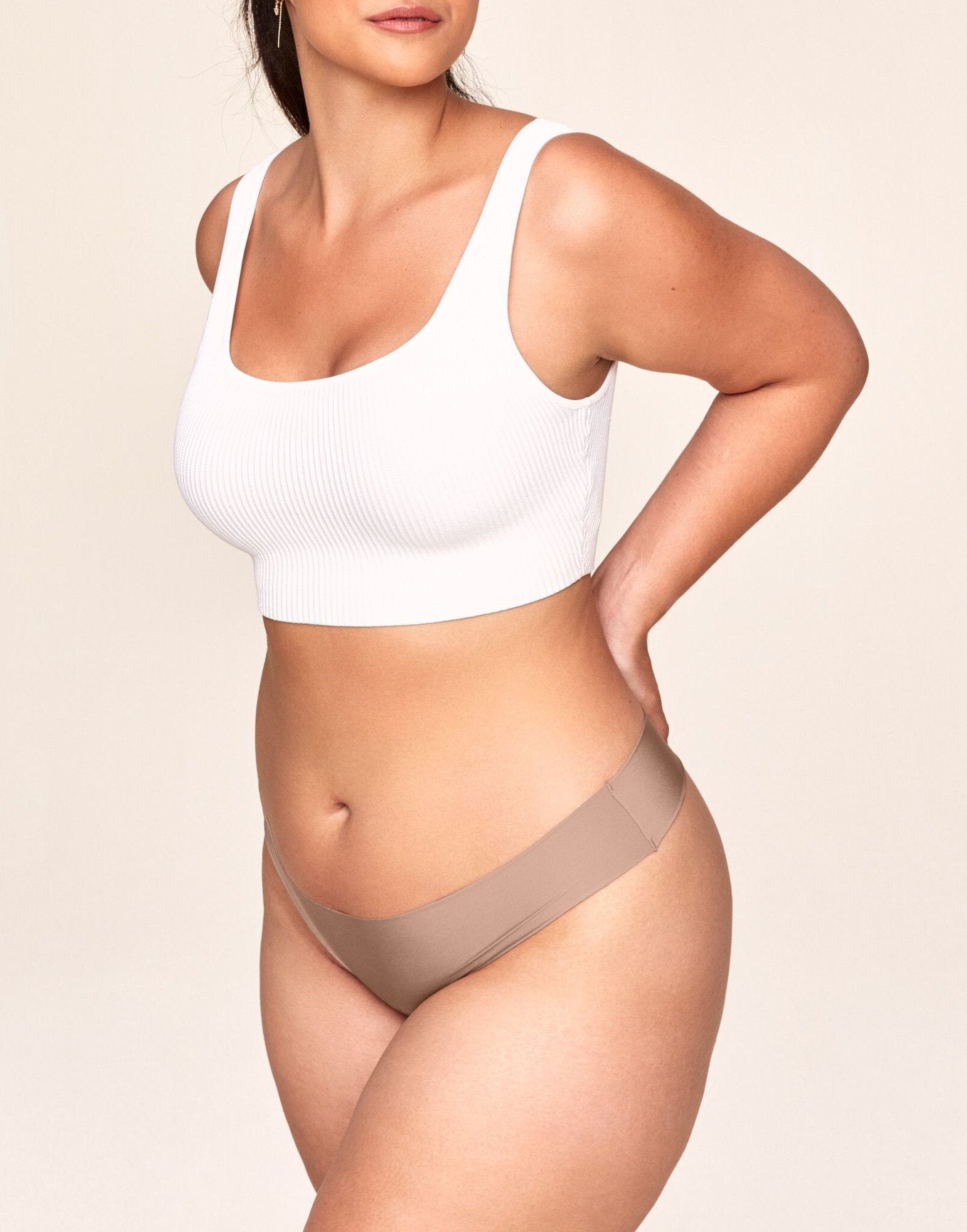 Adore Me Annie No-Show Thong in color Tuscany and shape thong
