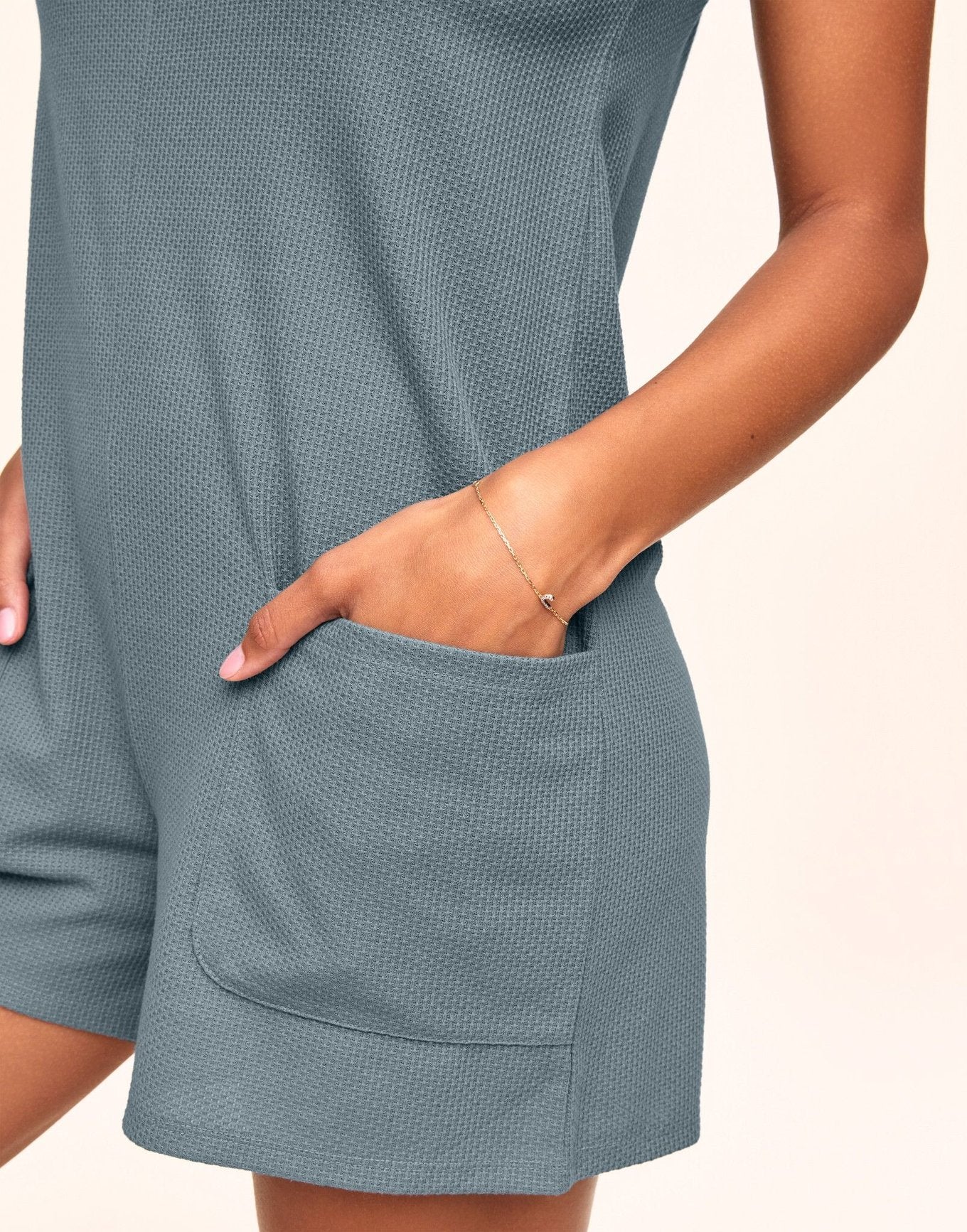 Adore Me Alisa Romper in color Lead and shape romper
