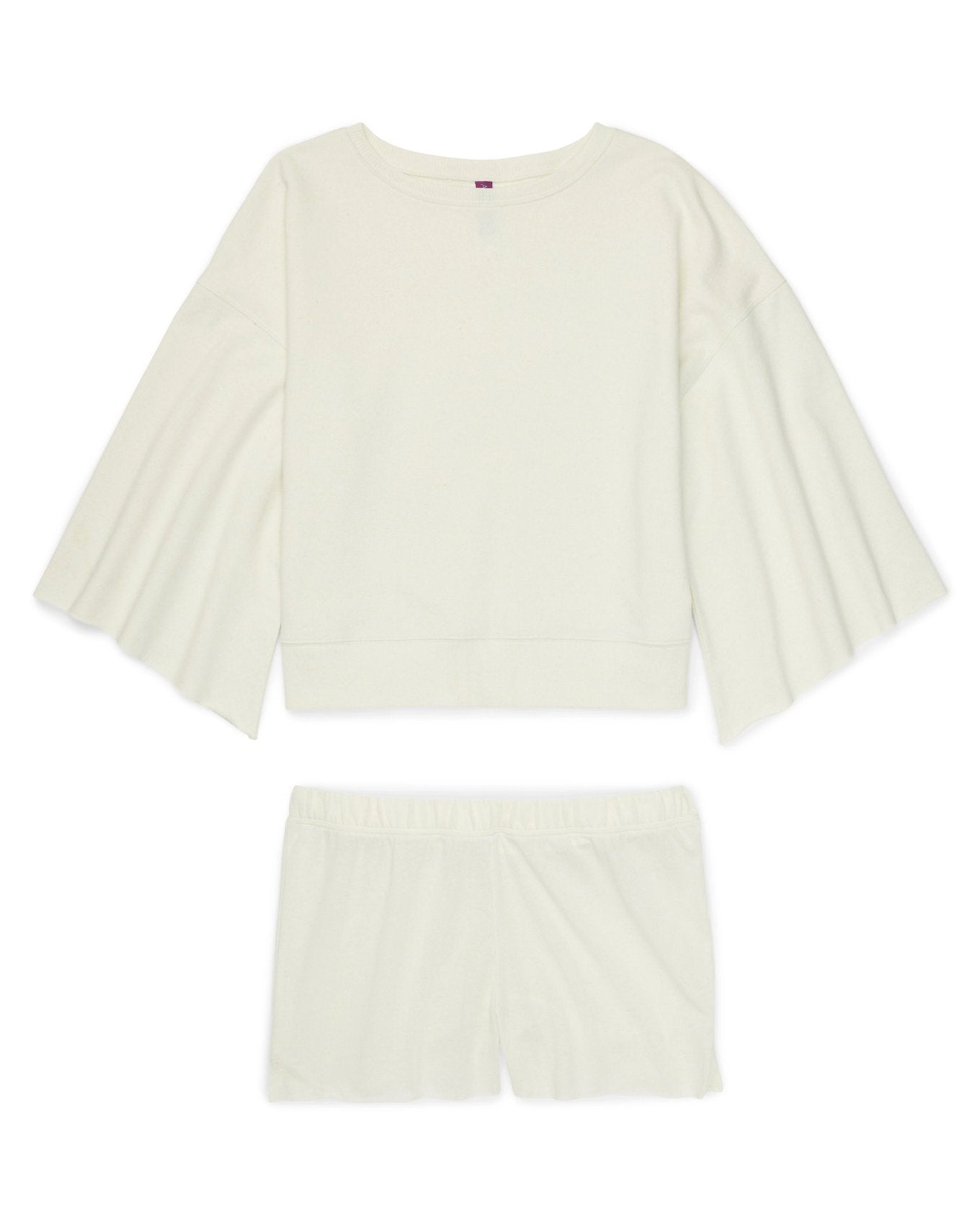 Adore Me Bailey Sweatshirt & Short Set in color Cyclo 103 and shape pj