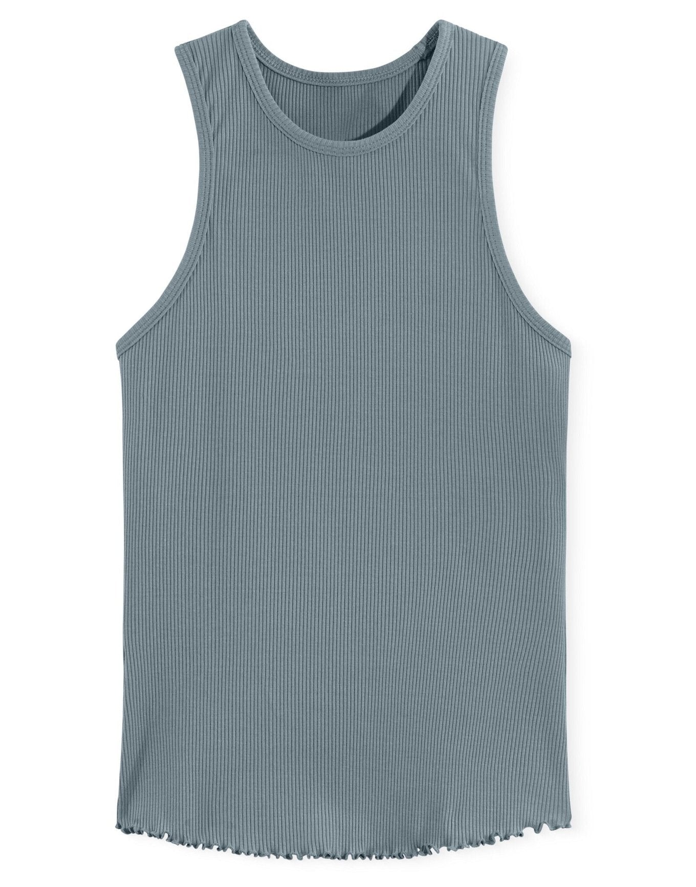 Adore Me Janele Fitted Tank Top in color Lead and shape pj