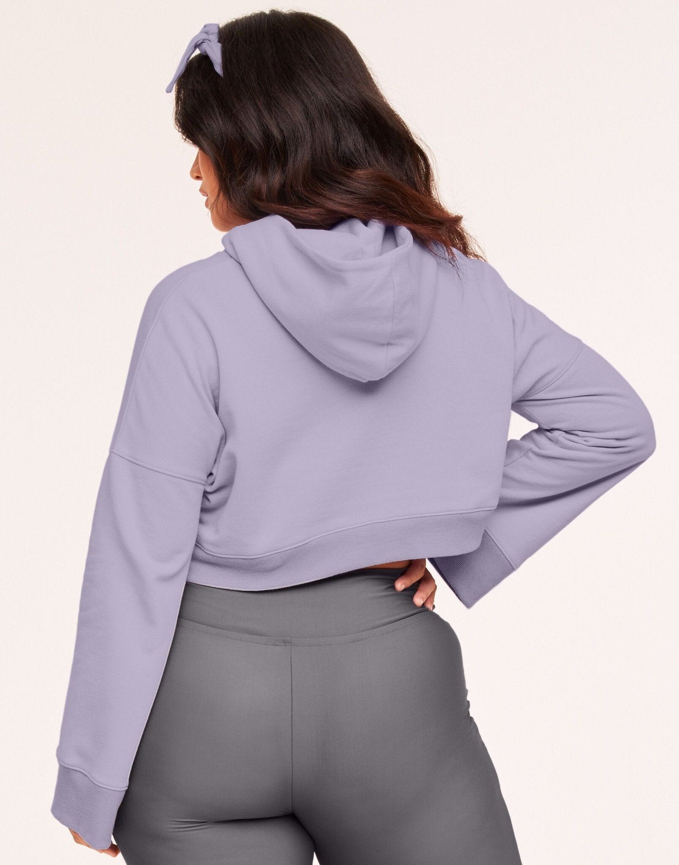 Adore Me Hera Loose-Fitting Sweatshirt in color Wisteria and shape sweatshirt