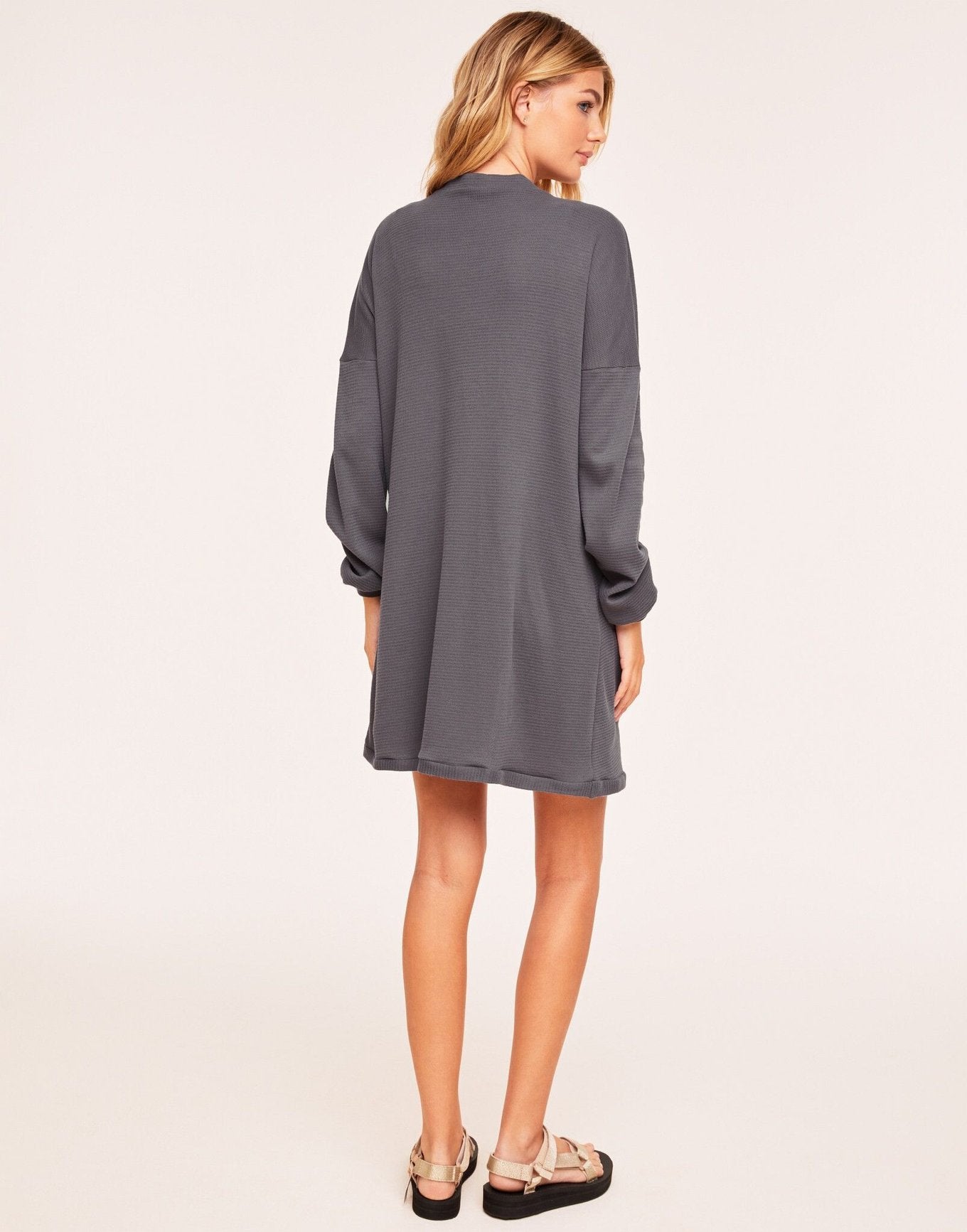 Adore Me Frida Soft Knit Cardigan in color Excalibur and shape cardigan