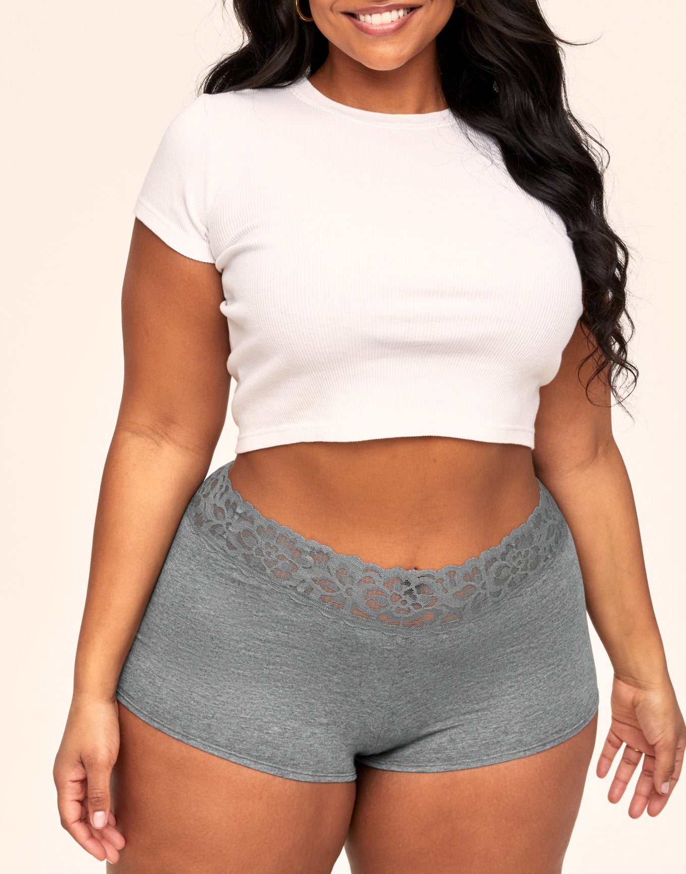 Adore Me Leondra Cotton Pack Shortie Panties (Pack of 3) in color Multi-GBW and shape shortie