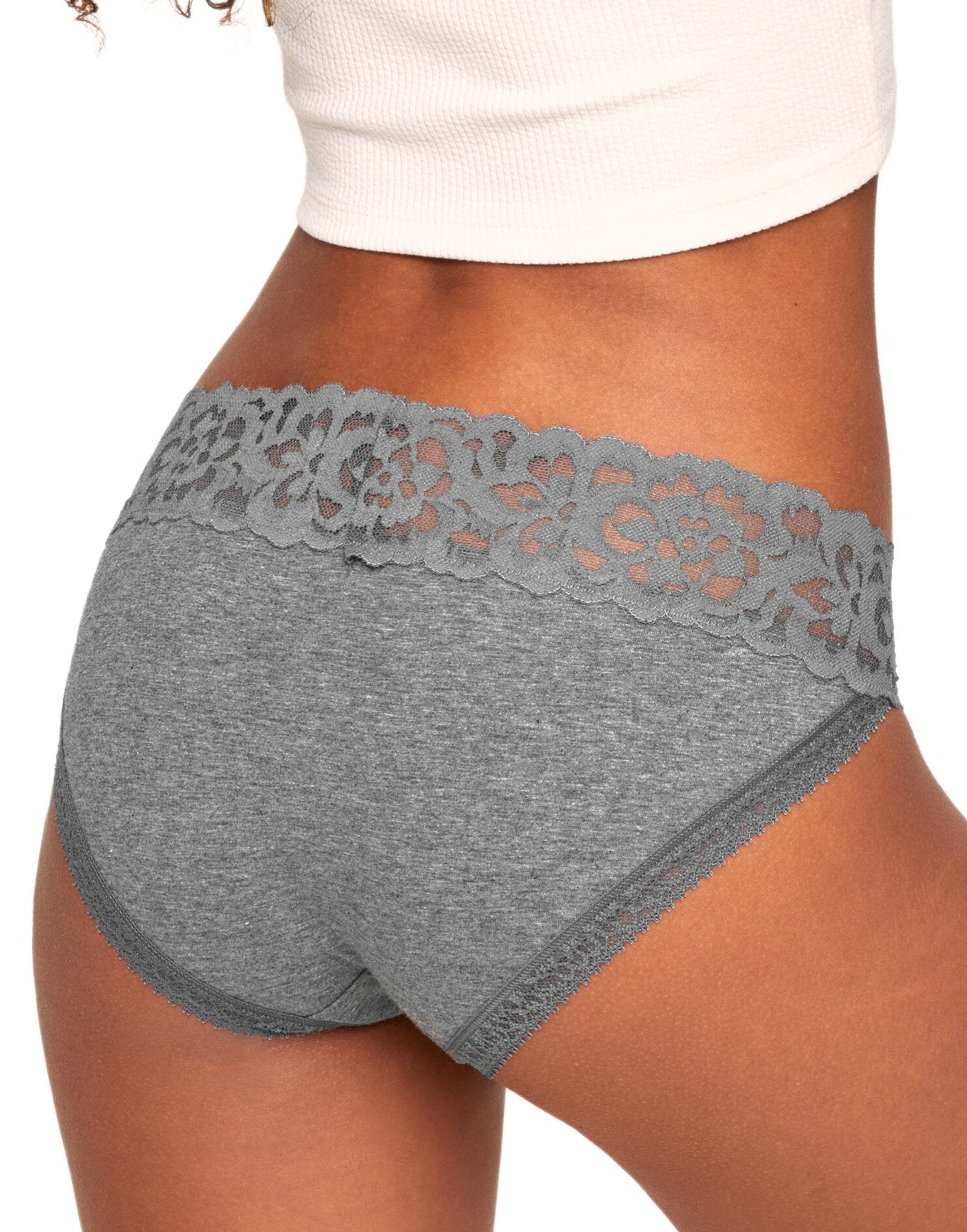 Adore Me Joanie Cotton Pack Bikini Panties (Pack of 3) in color Multi-GBW and shape bikini