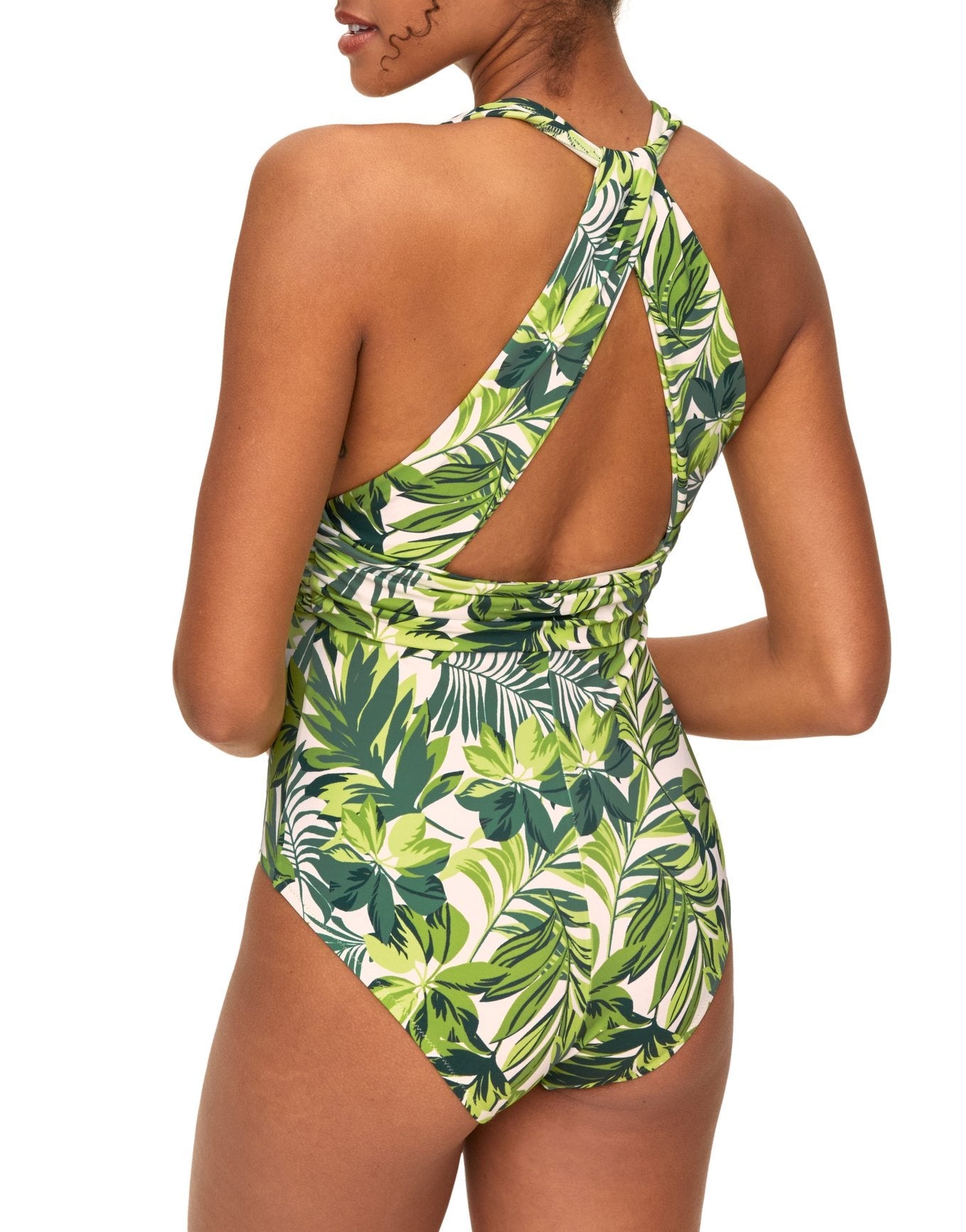 Adore Me Monroe One-Piece in color Palm Paradise C01 and shape one piece