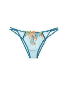 Adore Me Jayda Solo Brazilian Panty in color Lotus Pond Embroidery C02 and shape brazilian