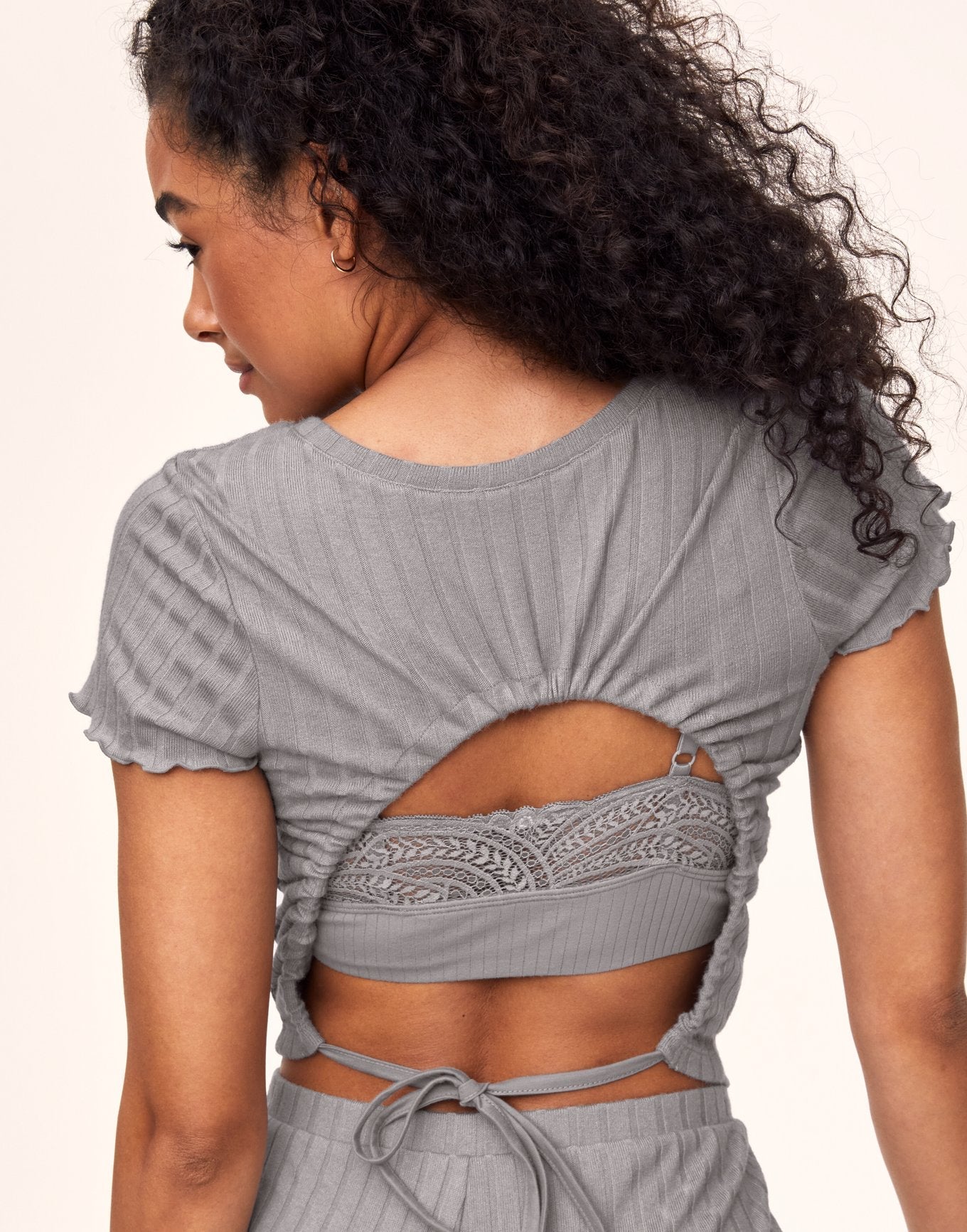 Adore Me Lilliana T-Shirt & Shorts Set in color Alloy and shape pj