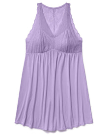 Adore Me Richelle Knit Slip in color Purple Rose and shape slip
