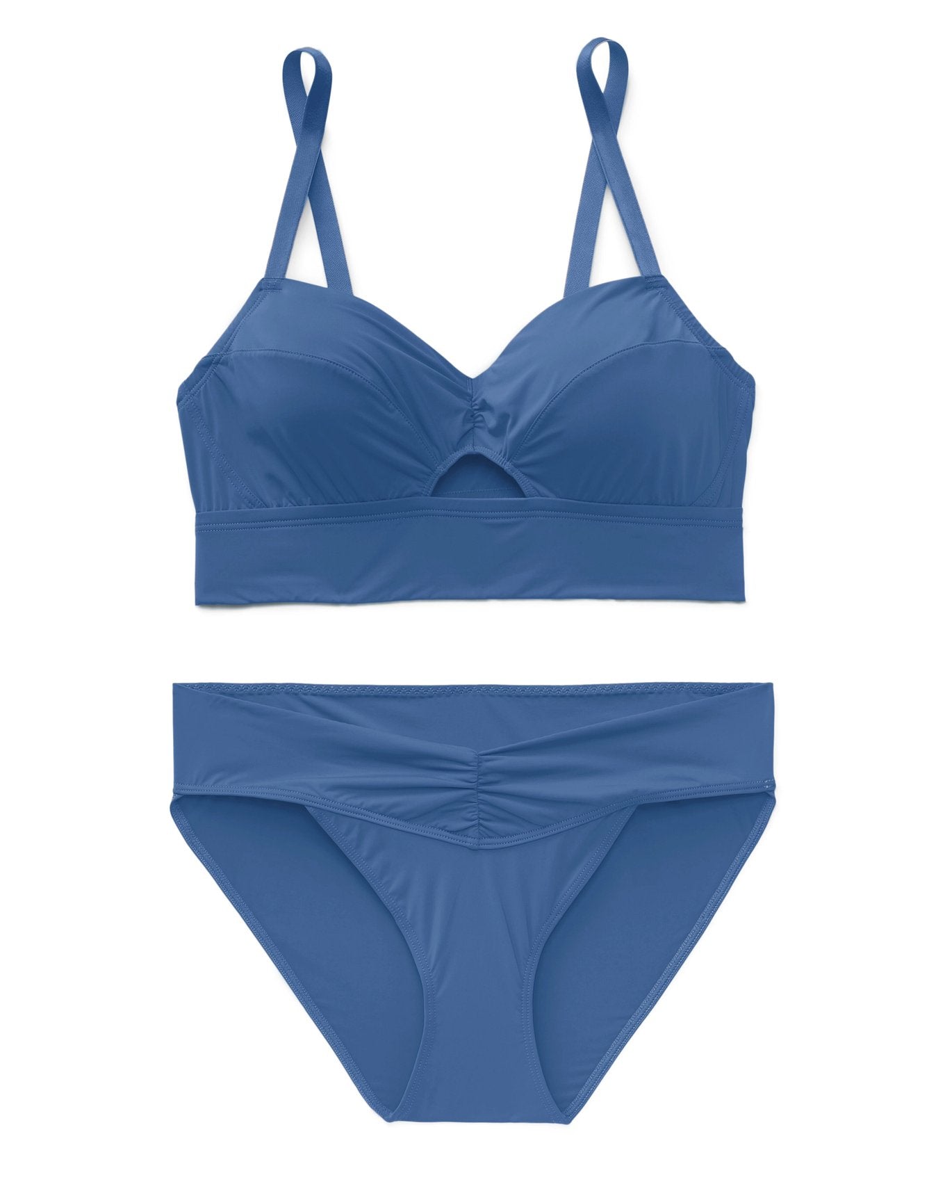 Adore Me Fatima Unlined Demi in color Bright Cobalt and shape demi