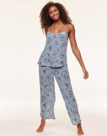 Adore Me Scout Cami and Pants Set in color Wistful Petals C03 V2 and shape pj