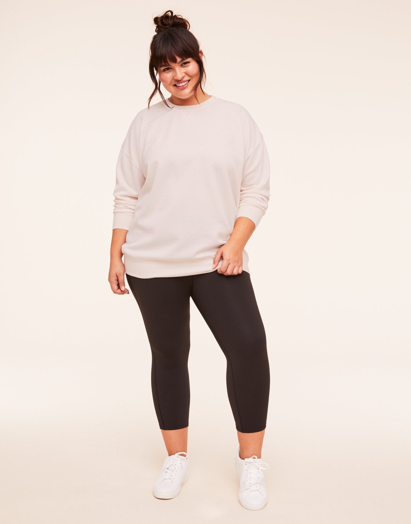 Adore Me Autumn Sweatshirt in color Bridal Blush and shape hoodie