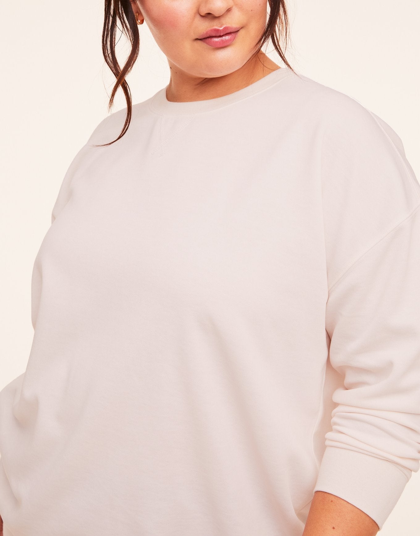 Adore Me Autumn Sweatshirt in color Bridal Blush and shape hoodie