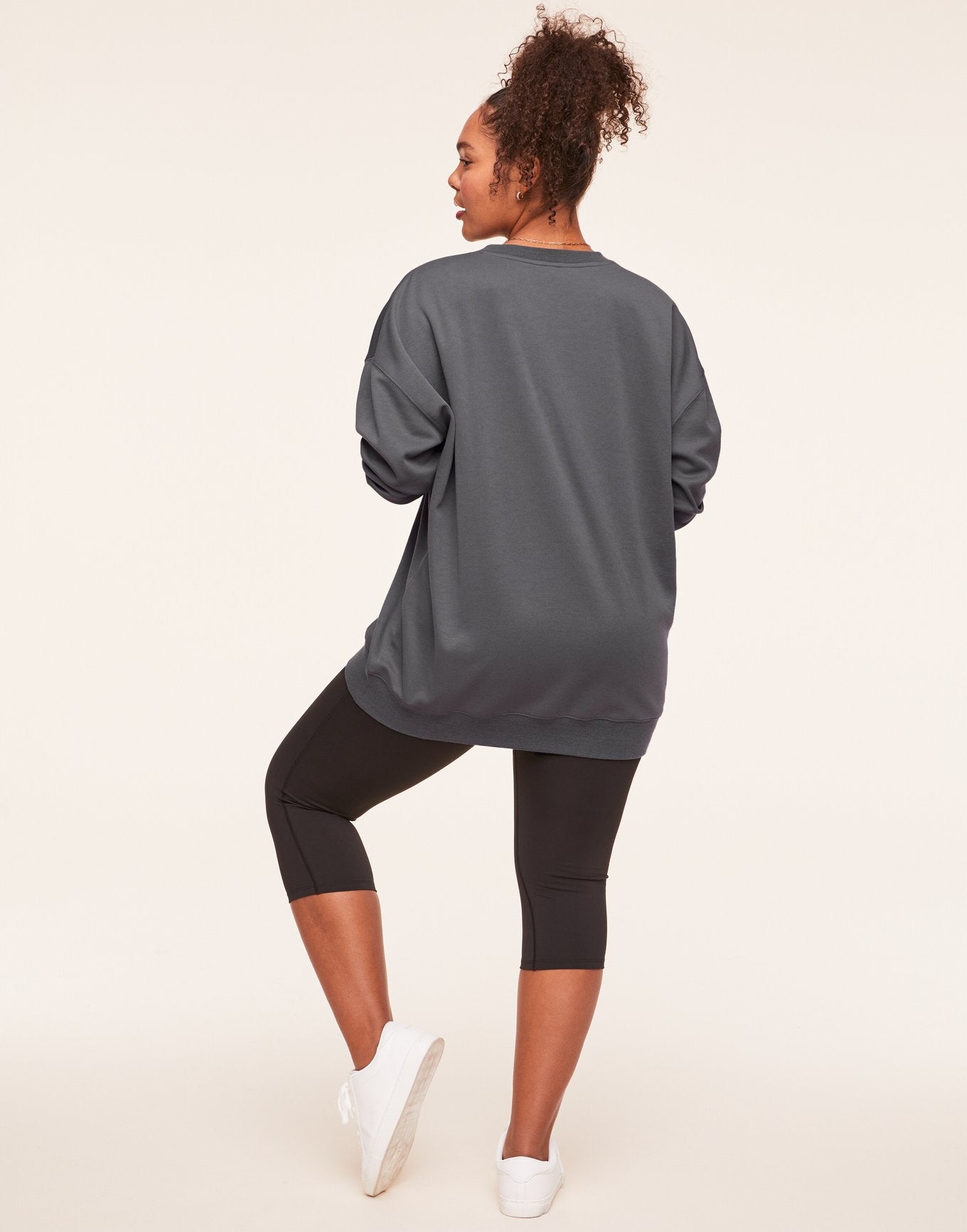 Adore Me Autumn Sweatshirt in color Lava Smoke and shape hoodie