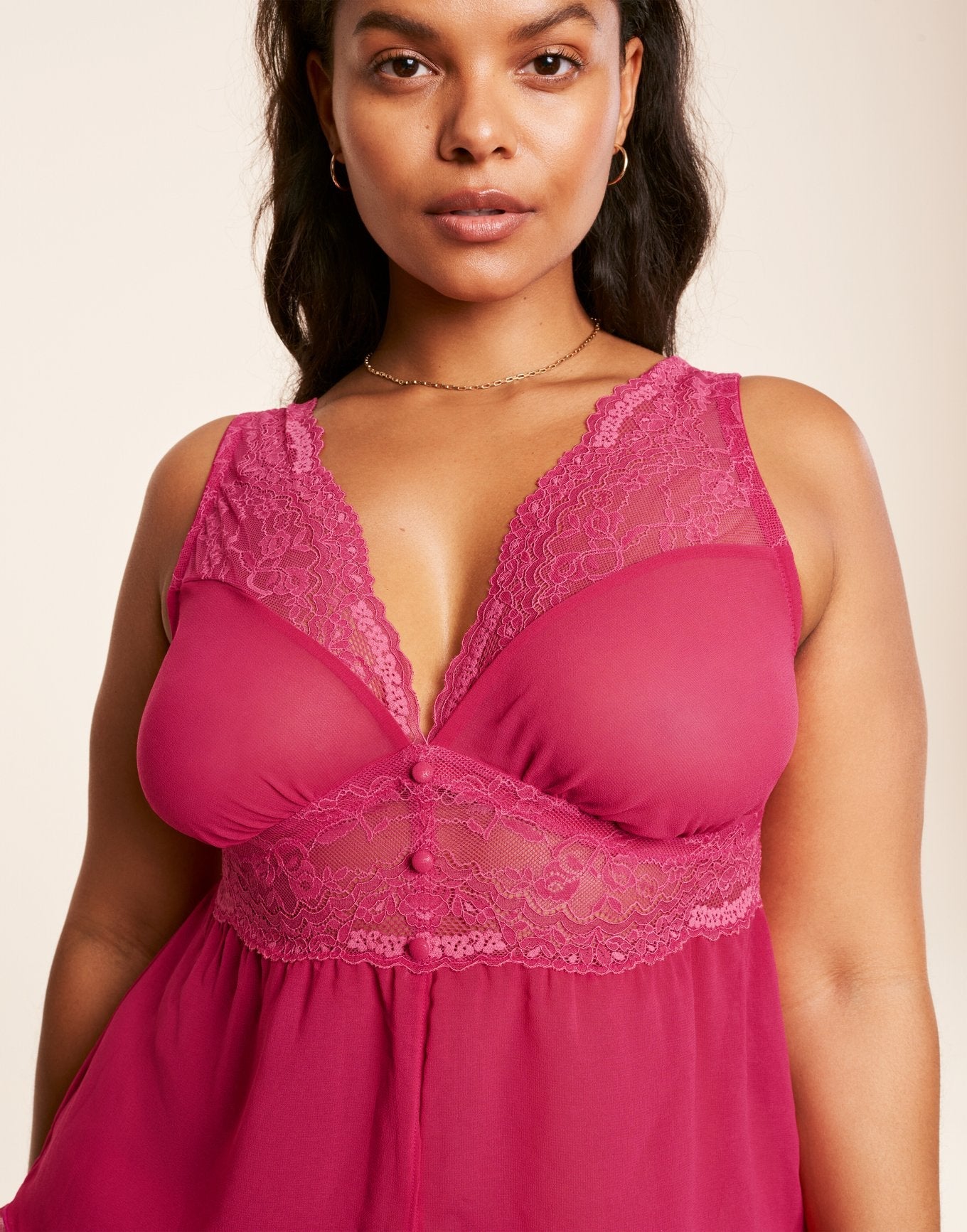 Adore Me Jocie Camisole & Shorts Set in color Virtual Pink and shape pj