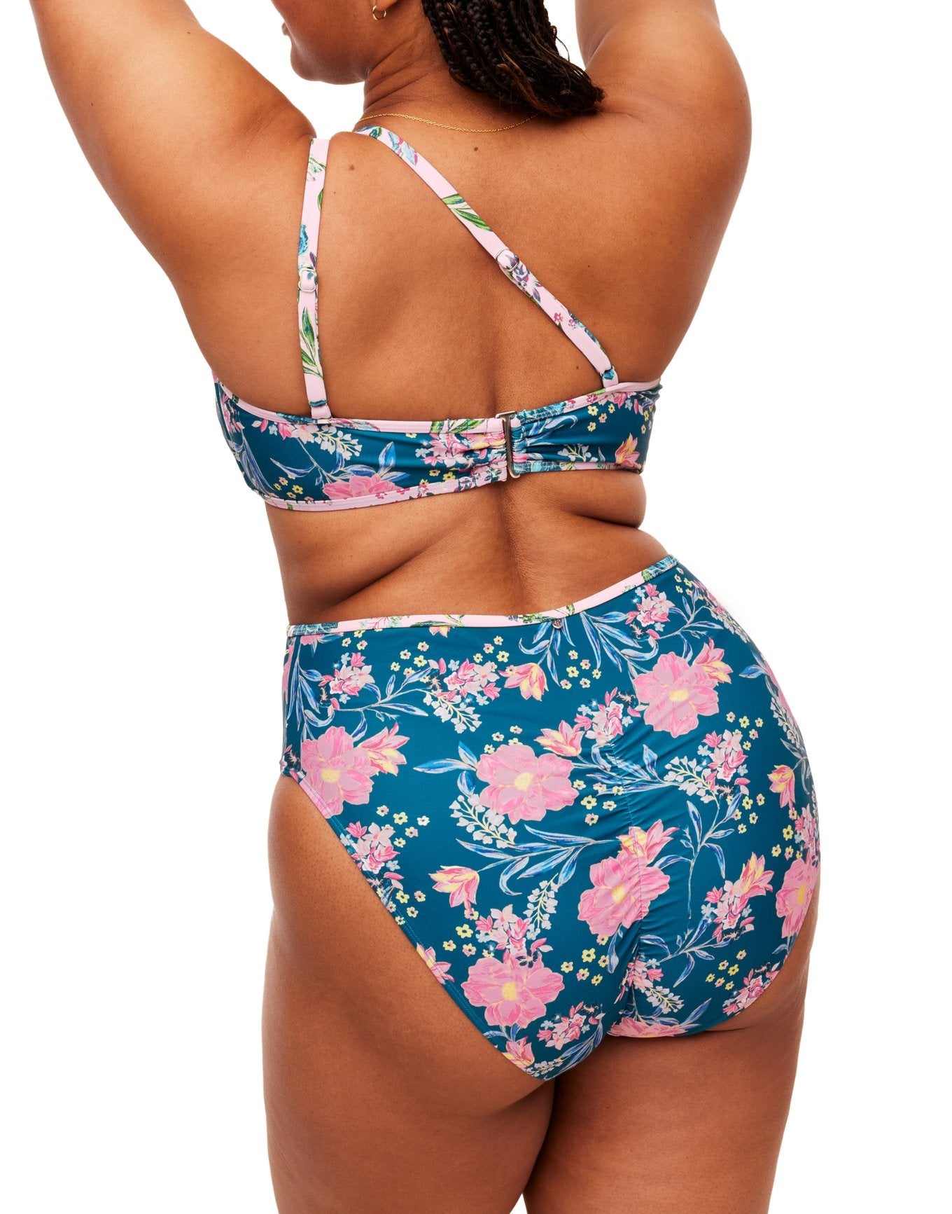 Adore Me Dustin One-Piece in color WELLESLEY FLORAL C1 and shape one piece
