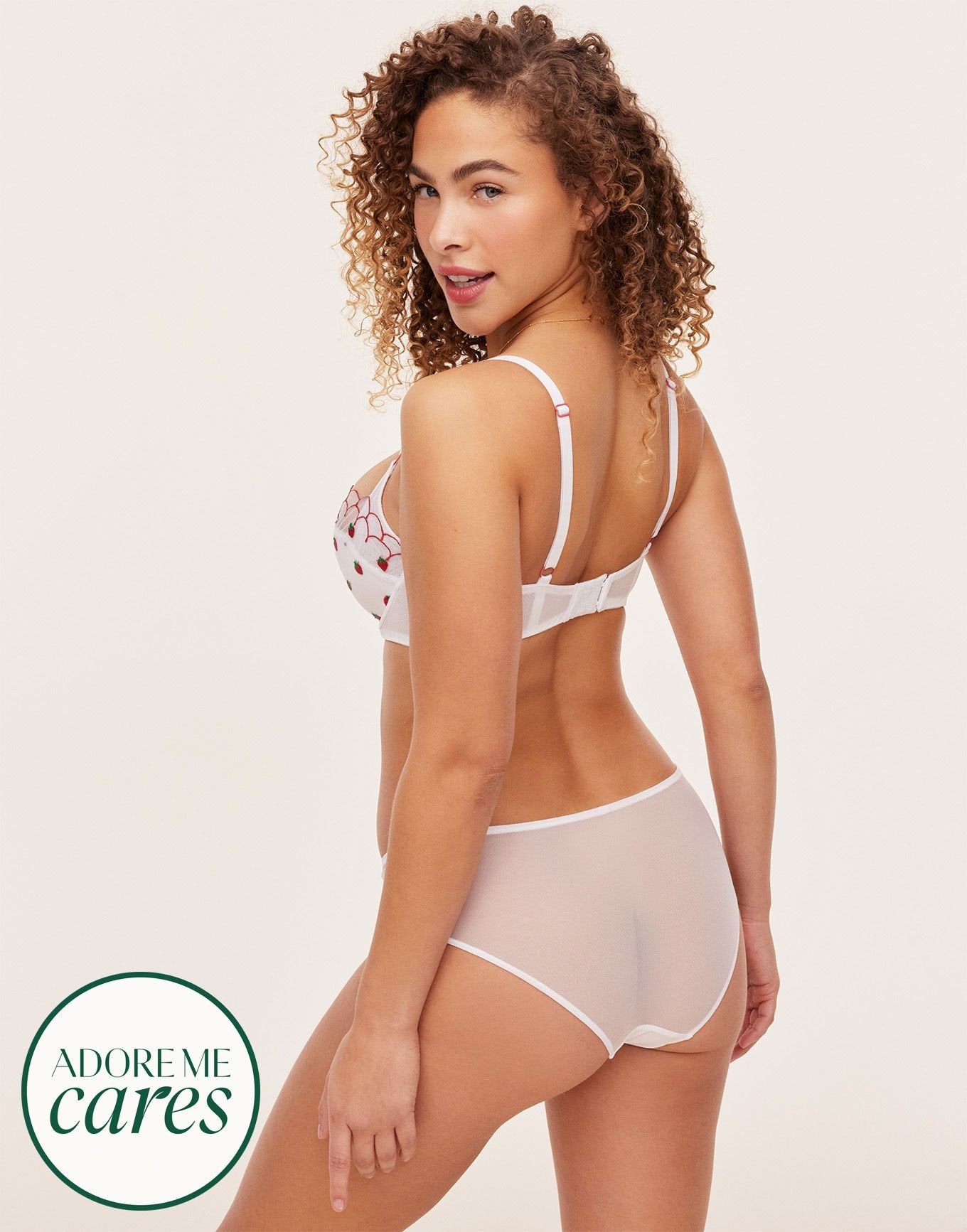 Adore Me Bettie Bra in color Bright White and shape balconette