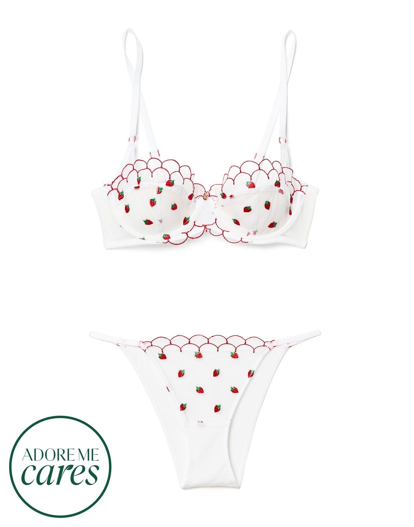 Adore Me Bettie Bra in color Bright White and shape balconette