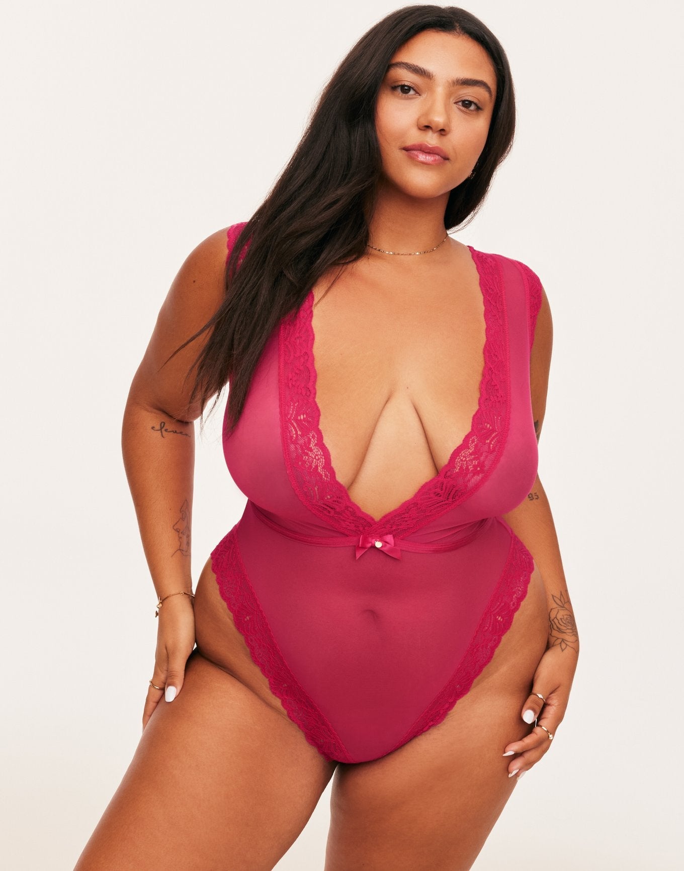 Adore Me Amanda Bodysuit in color Jazzy and shape bodysuit