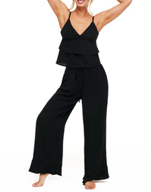Adore Me Brigita Cami & Pants Set in color Jet Black and shape pj
