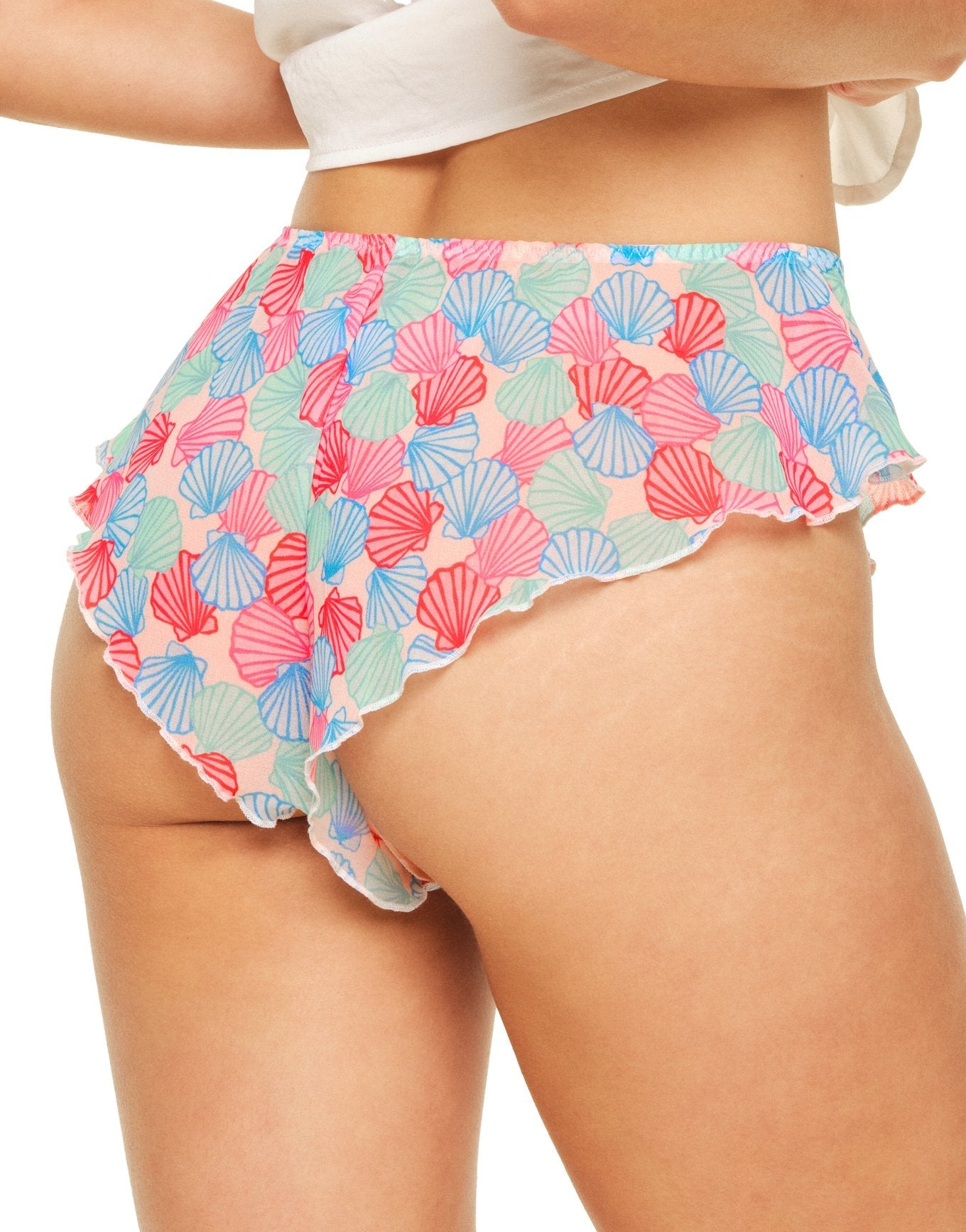 Adore Me Graciela Flutter Panty in color Shell Yeah! C01 and shape cheeky