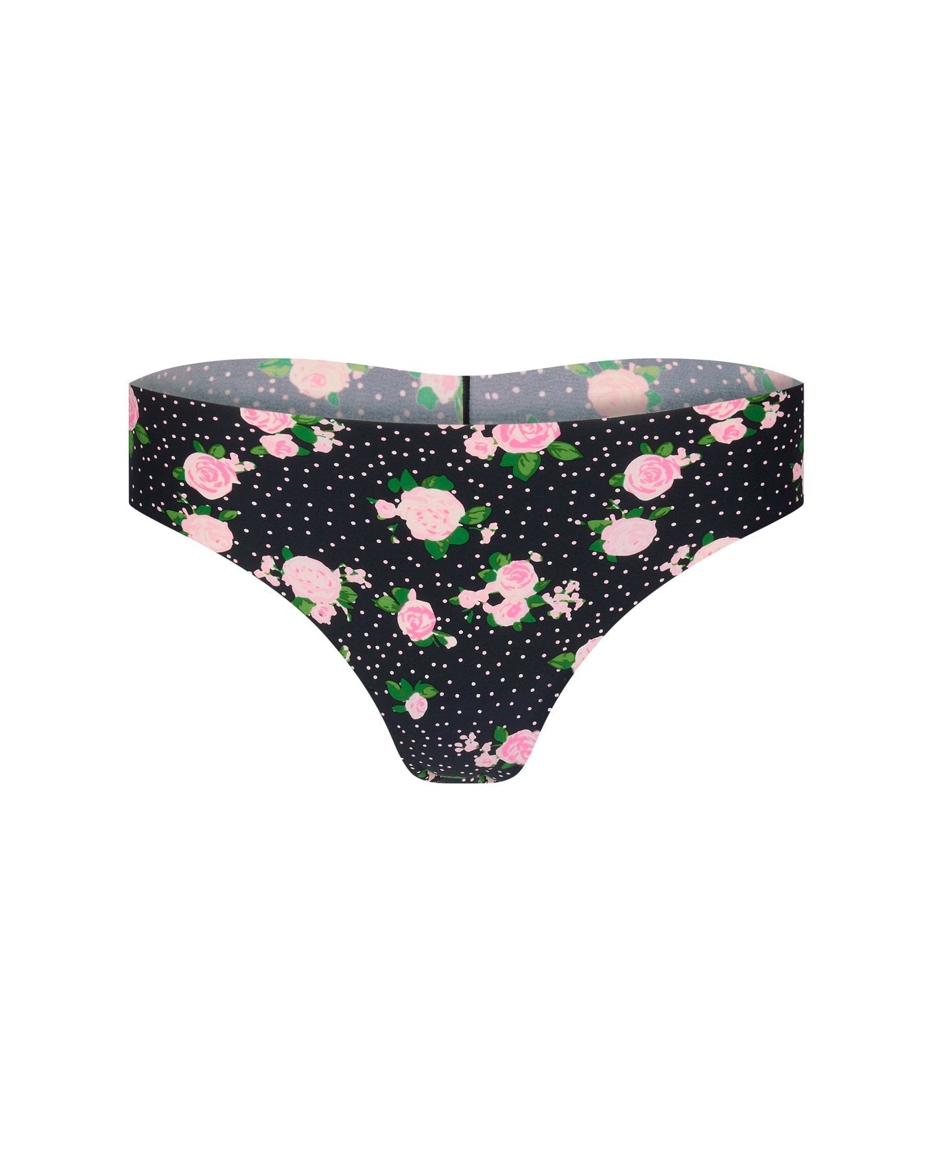 Adore Me Francine Invisible Pack Thong Panty Pack in color MULTI-PWB VDAY PRINT CO3 and shape thong