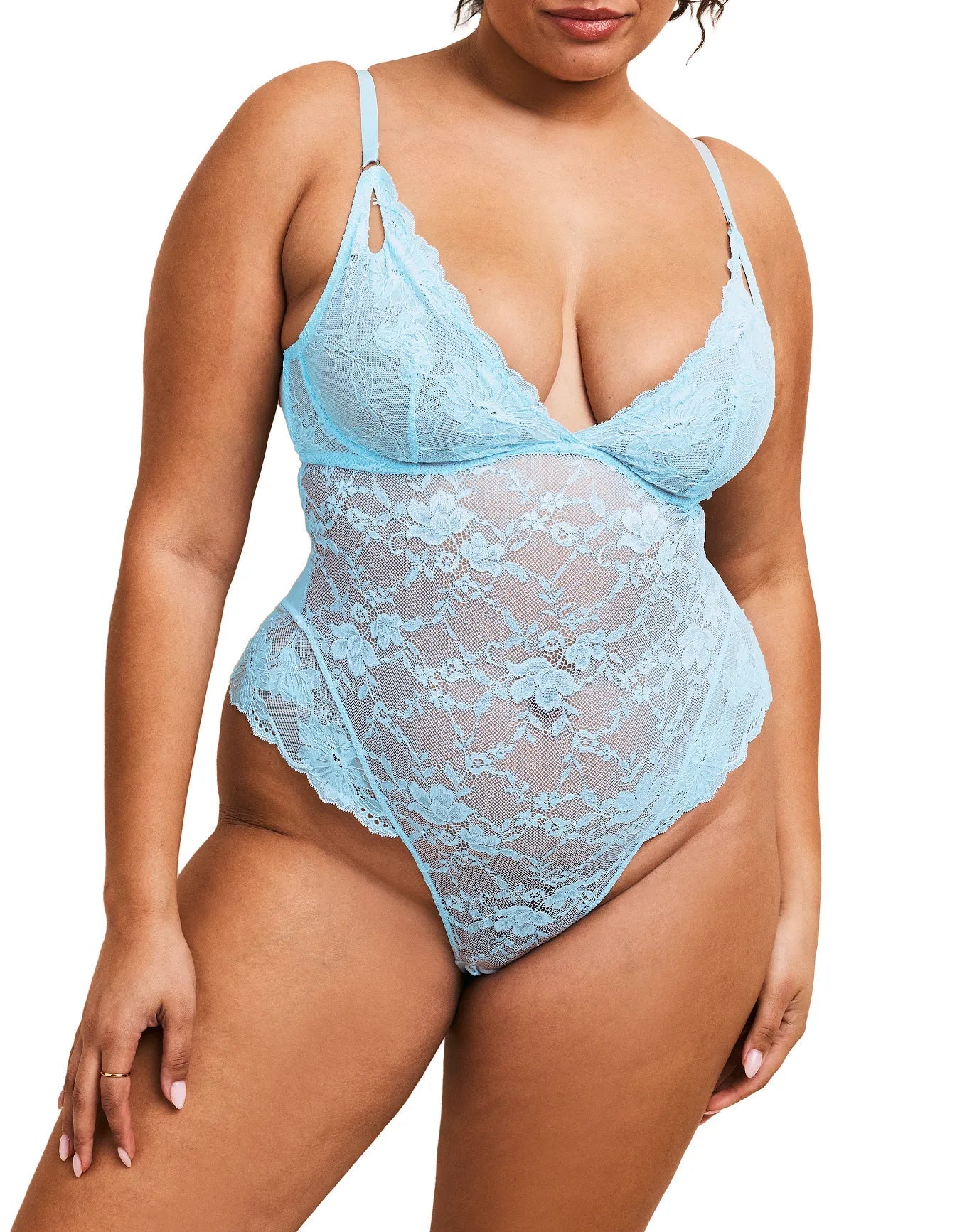 Adore Me Julianna Bodysuit in color Omphalodes and shape bodysuit