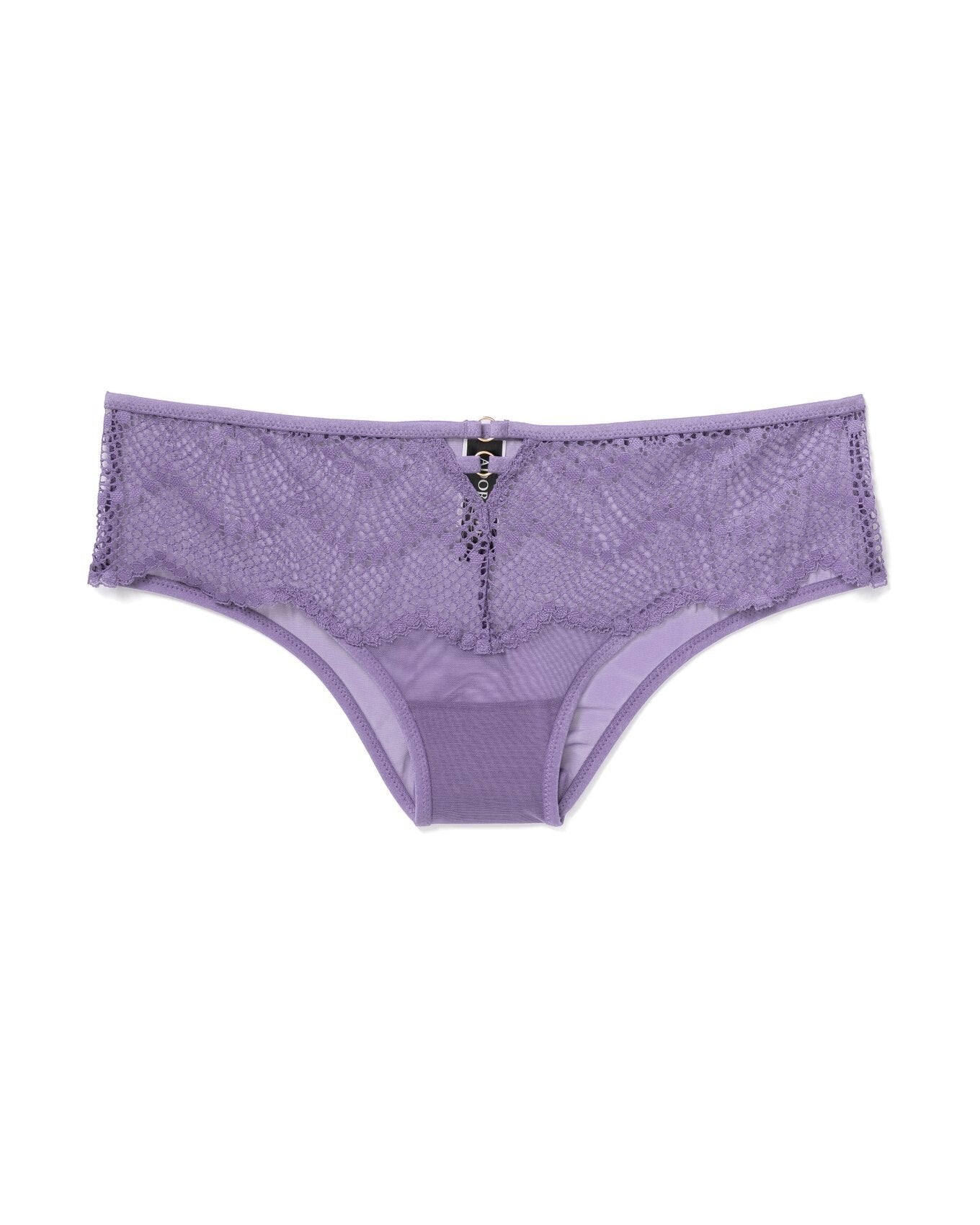 Adore Me Margaritte Lace Cheeky Panty in color Paisley Purple and shape cheeky